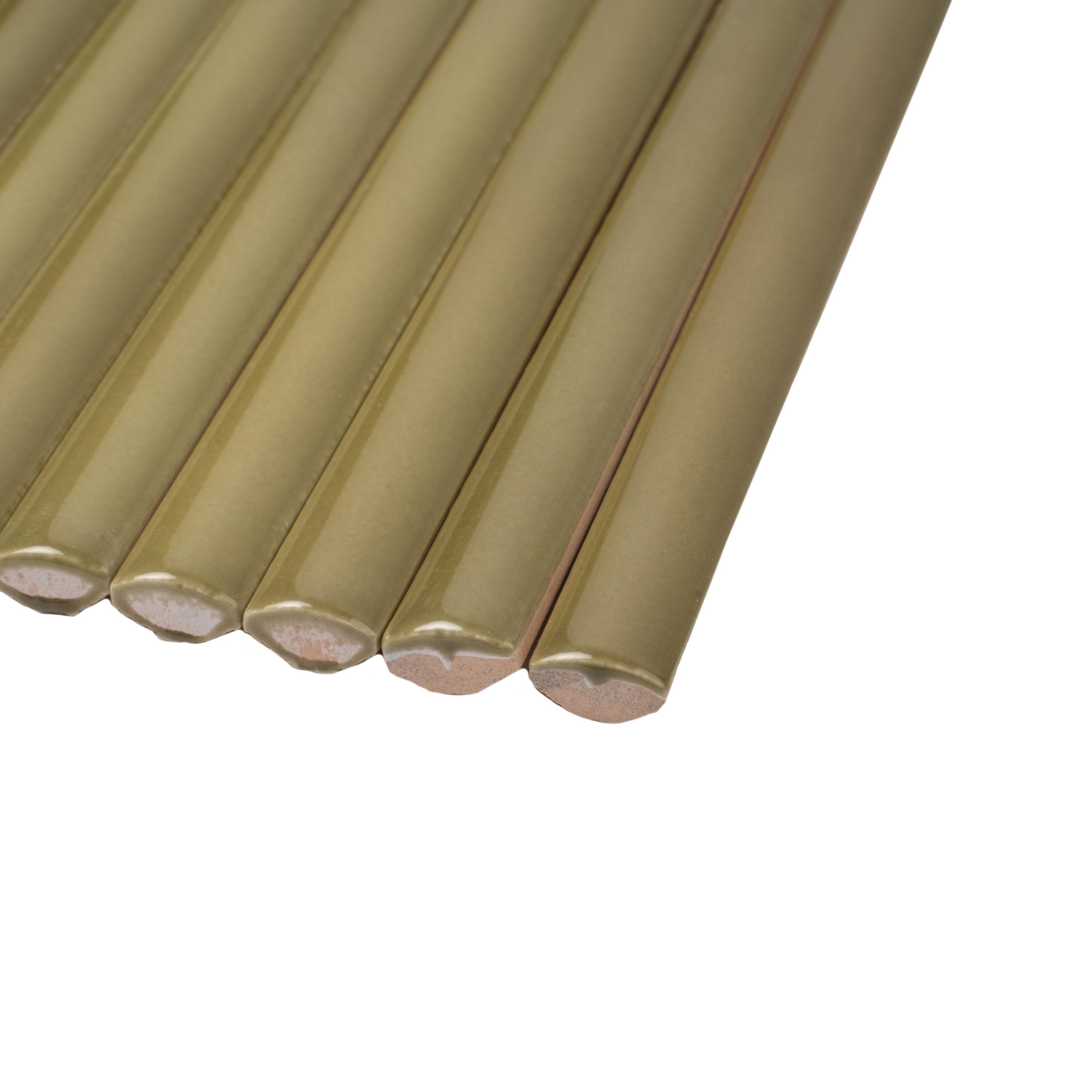 Apollo Tile Silken 7.9'' L x 0.5'' W Ceramic Round Tile Trim (Set of 10)