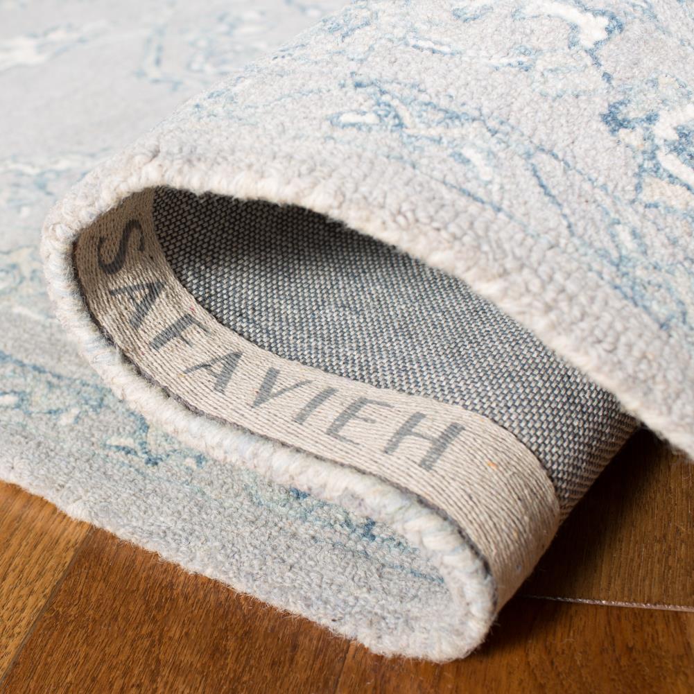 Micro-Loop MLP504 Hand Tufted Indoor Accent Rug - Light Grey/Ivory - 4'x6' - Safavieh
