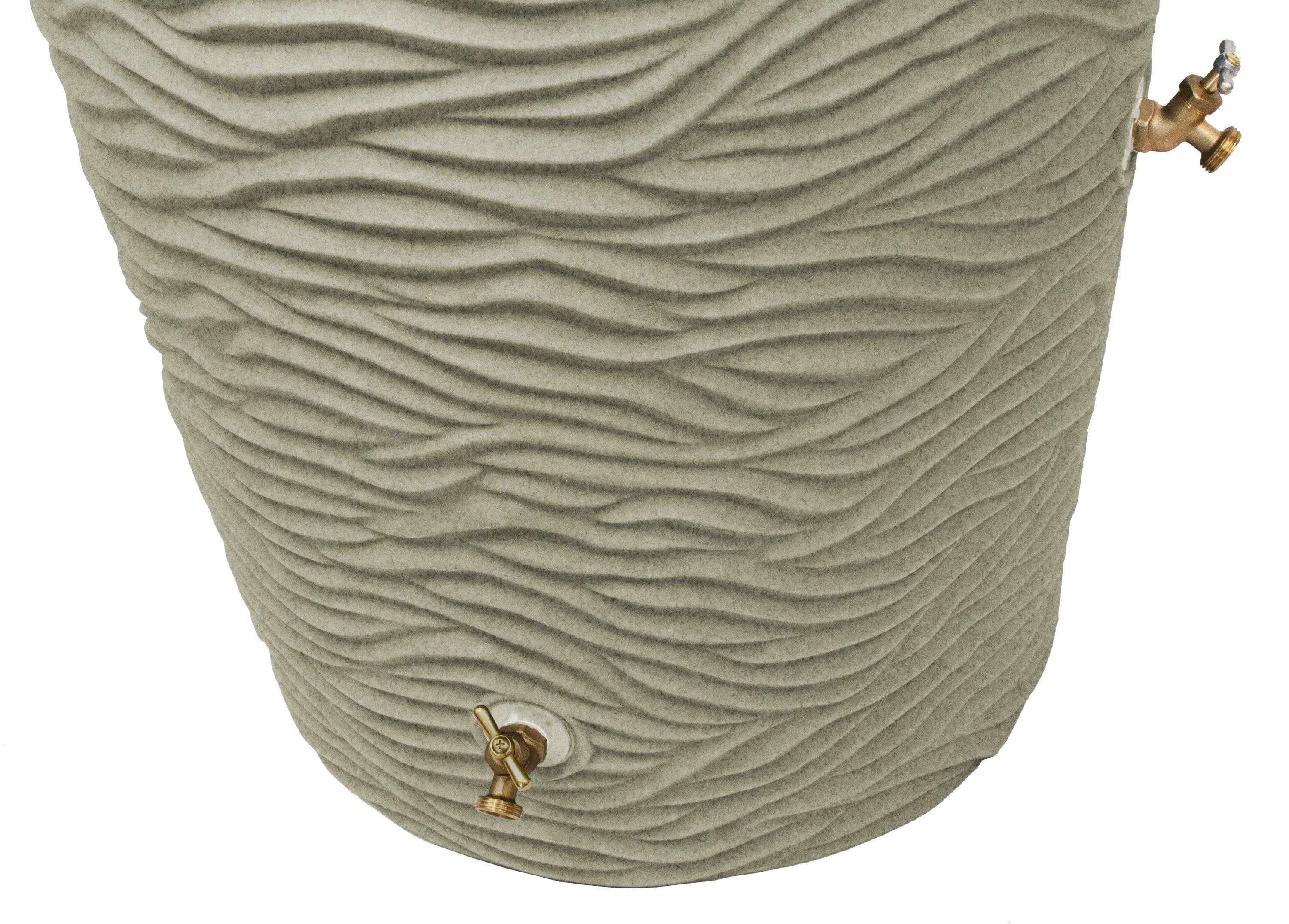 Loon Peak® Loon Peak® 65 Gallons Plastic Drainable Planter Rain Barrel