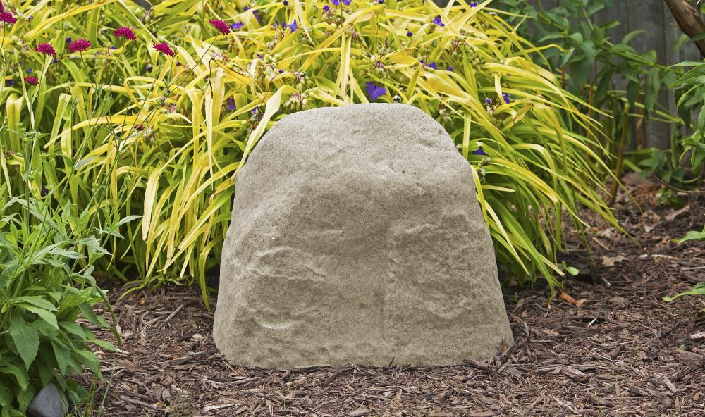 16.5" Resin Medium River Rock Statuary - Sand - Emsco