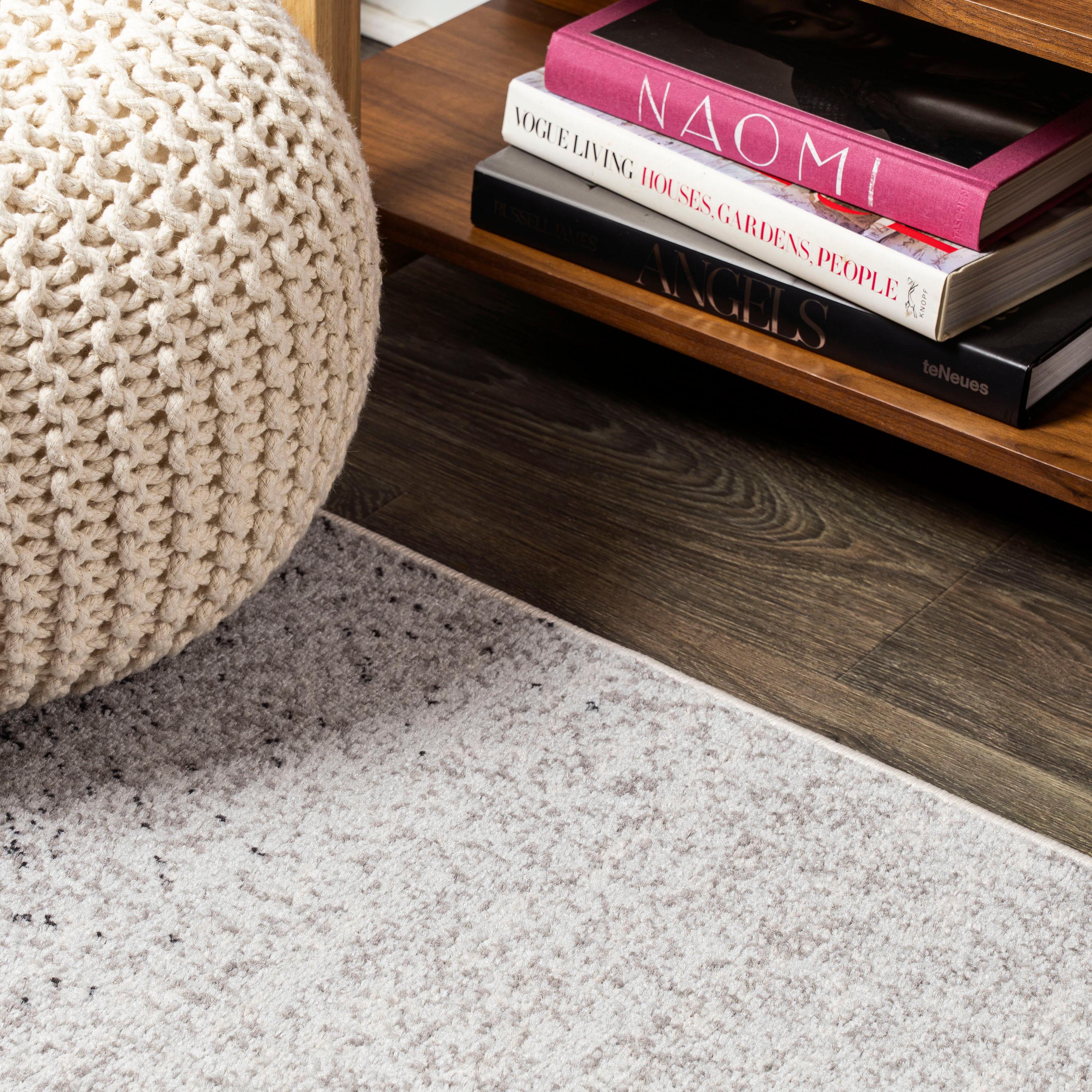 4'x6' Shore Modern Gradient Area Rug, Gray/Cream - JONATHAN Y