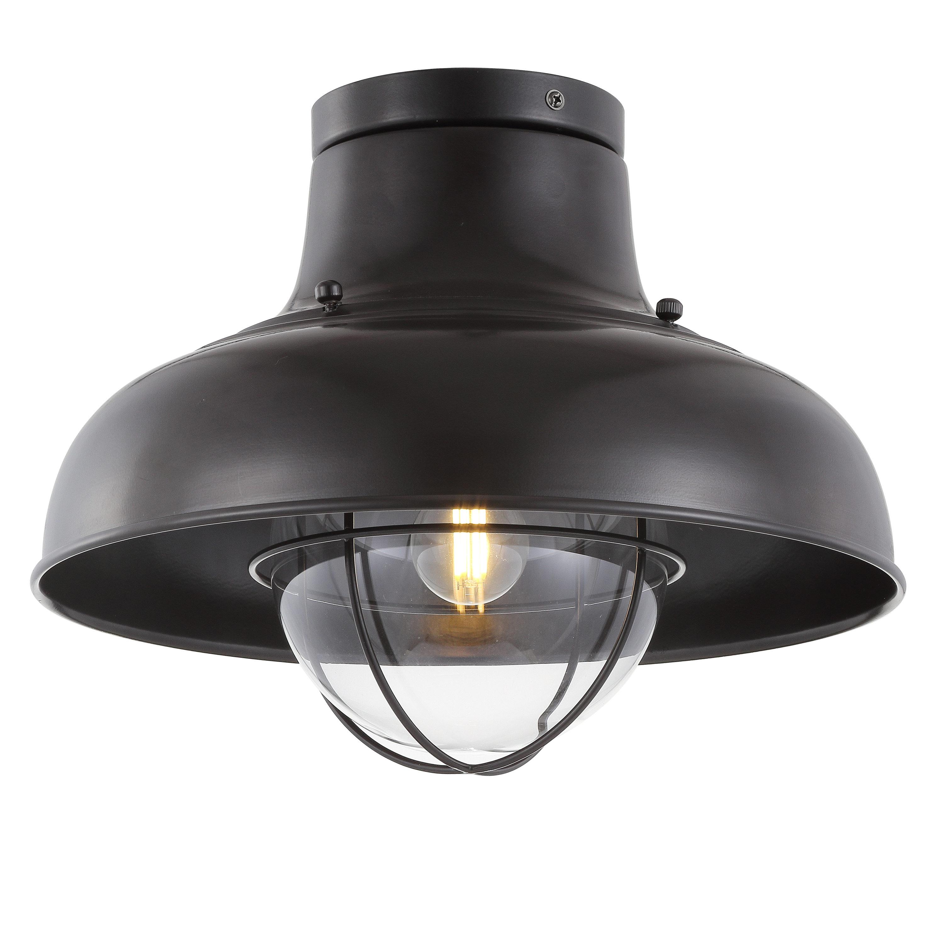Cameron 13" Metal LED Semi-Flush Mount, Oil Rubbed Bronze