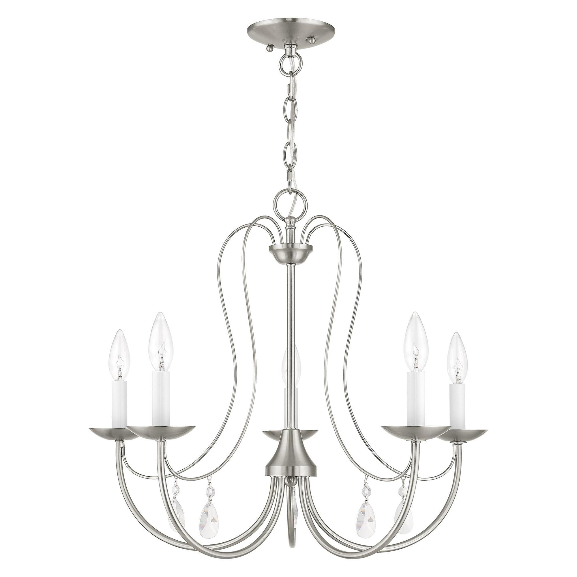 Livex Lighting Mirabella 5 - Light Chandelier in  Brushed Nickel