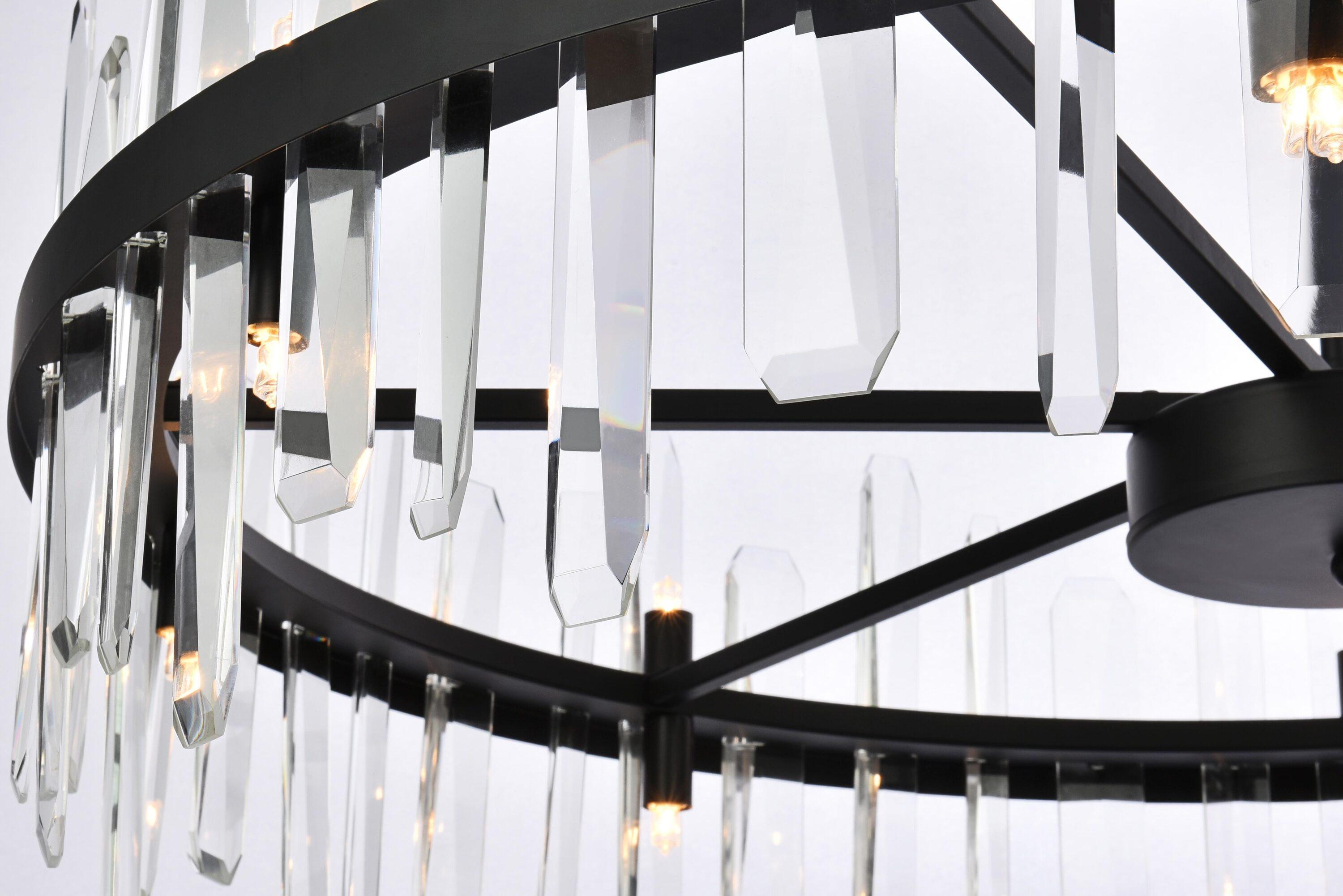 Elegant Lighting Serena 16 - Light Chandelier in  Black