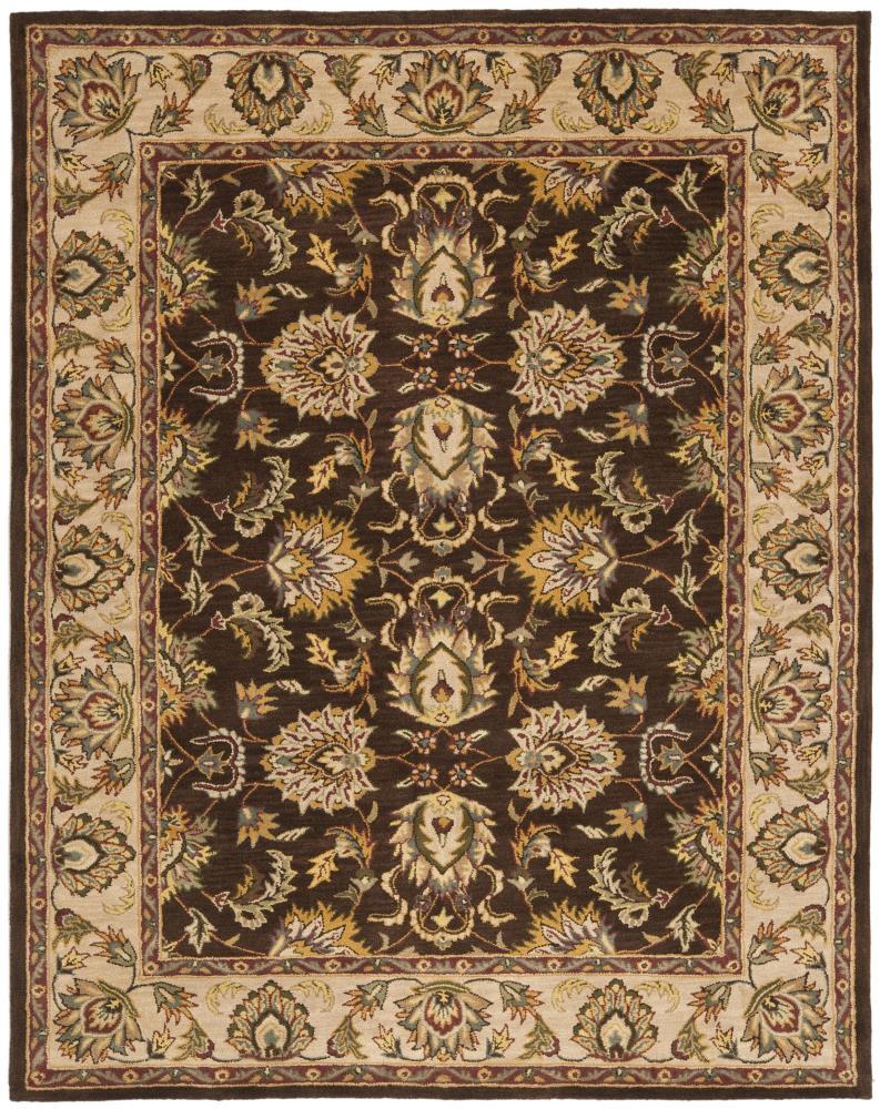 Heritage HG912 Hand Tufted Area Rug - Brown/Ivory - 8'3"x11' - Safavieh.