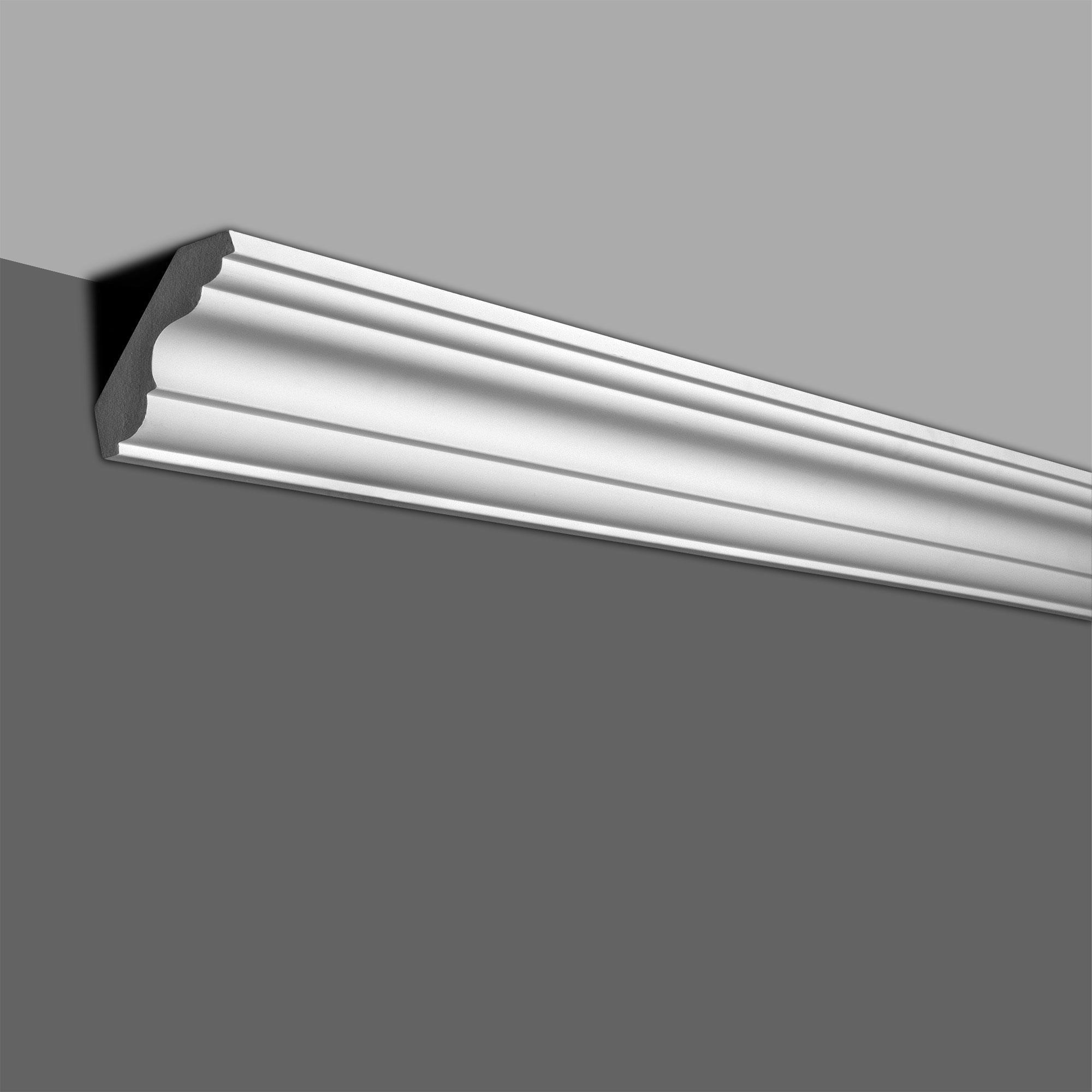 3 in x 3 in x 94-1/2 in Plain Polyurethane Crown Moulding Pro Pack 47 LF (Set of 6)