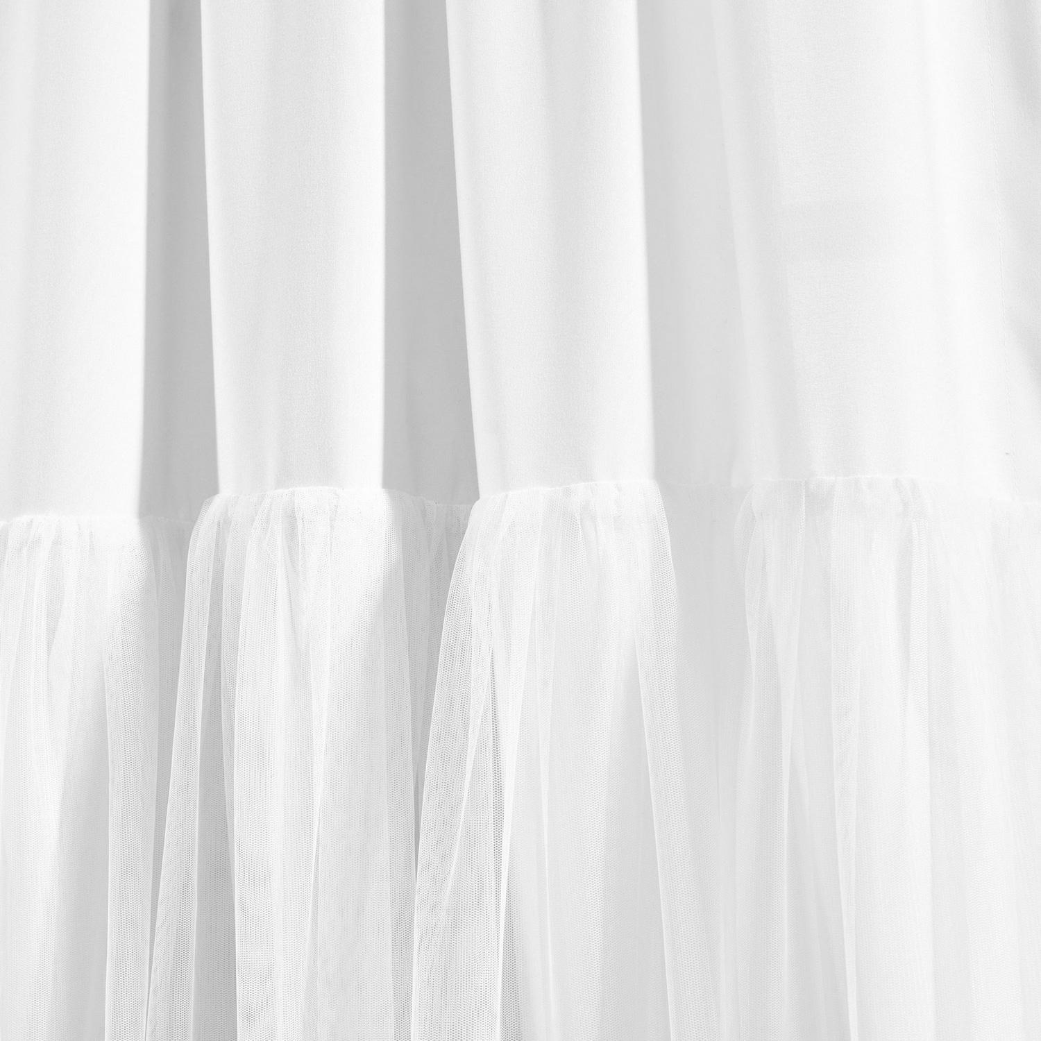 Lush Decor Polyester Semi Sheer Curtain Pair (Set of 2)
