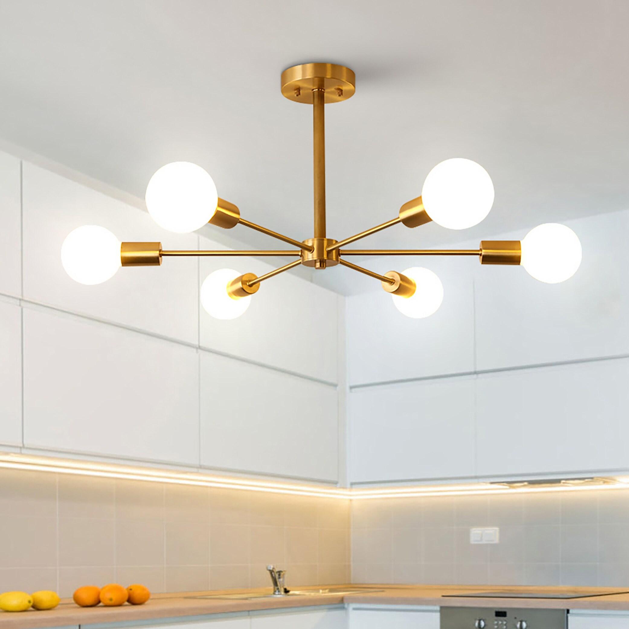 Sevin 6 - Light 25.2'' Sputnik Cylinder Flush Mount