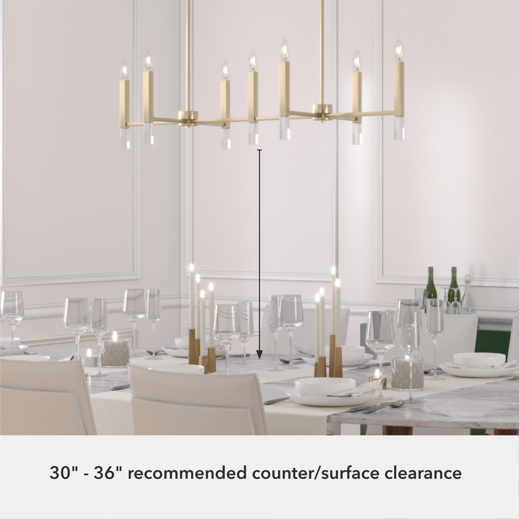 Hunter Fan Sunjai 7 Light Linear Ceiling Light Fixture