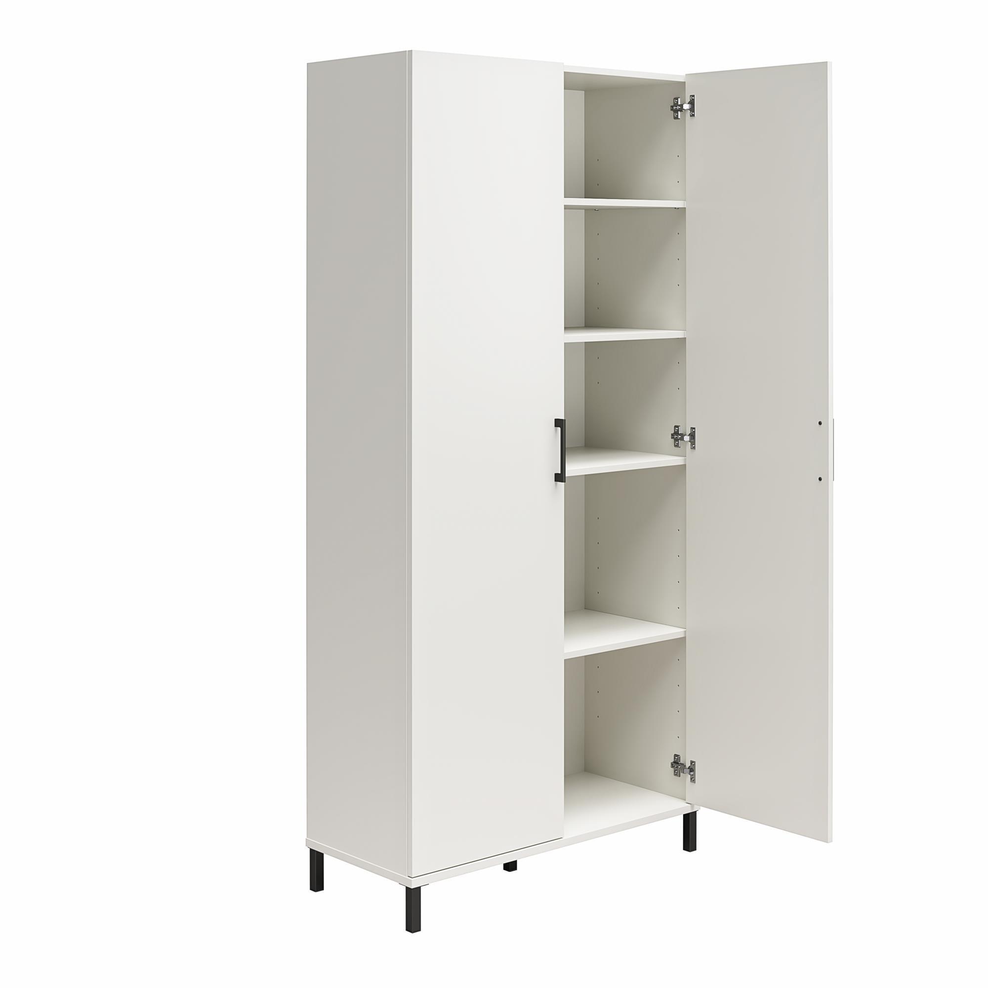 Versa 36" Wide 2 Door Storage Cabinet, White