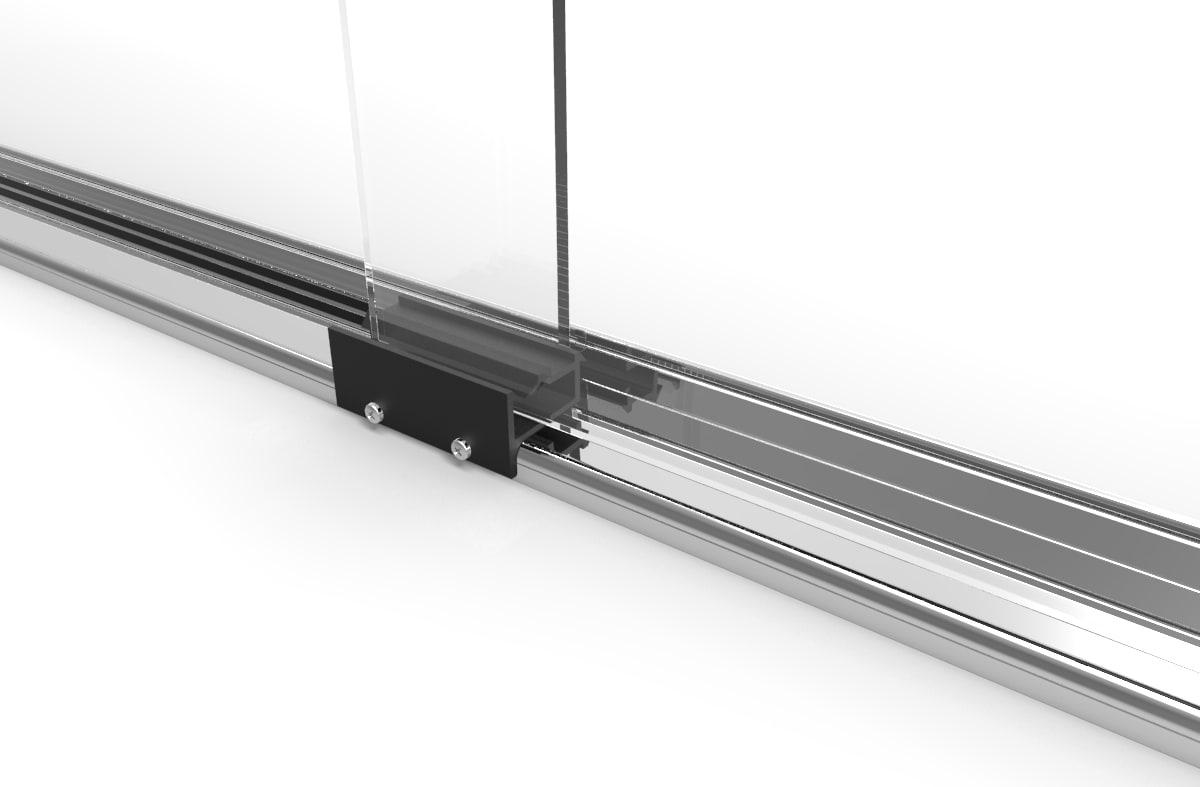 Basco Rotolo 44" W X 76" H Bypass Semi-Frameless Shower Door RTLA05A4876CLSV