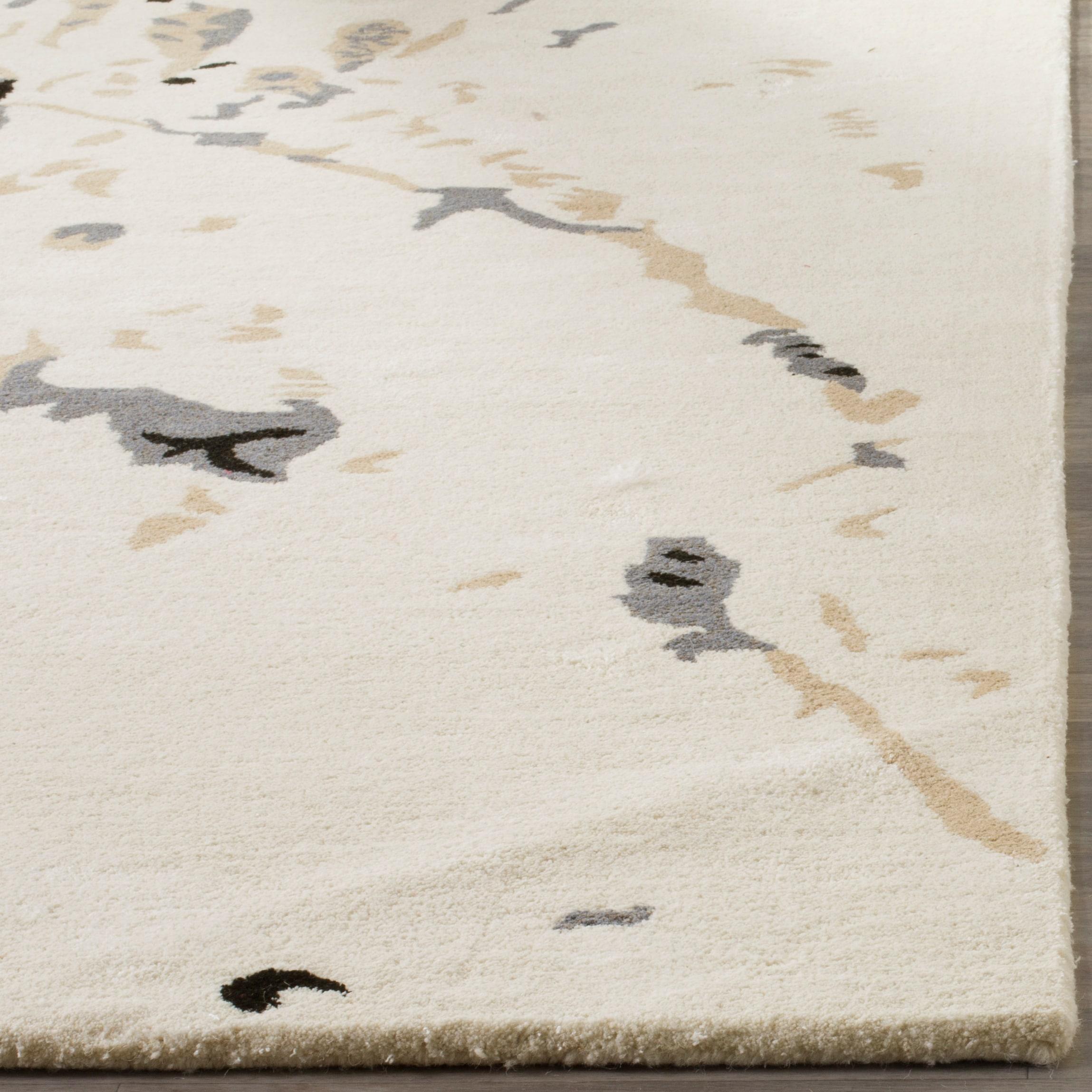 Bella BEL117 Hand Tufted Accent Rug - Ivory/Grey - 2'x3' - Safavieh.