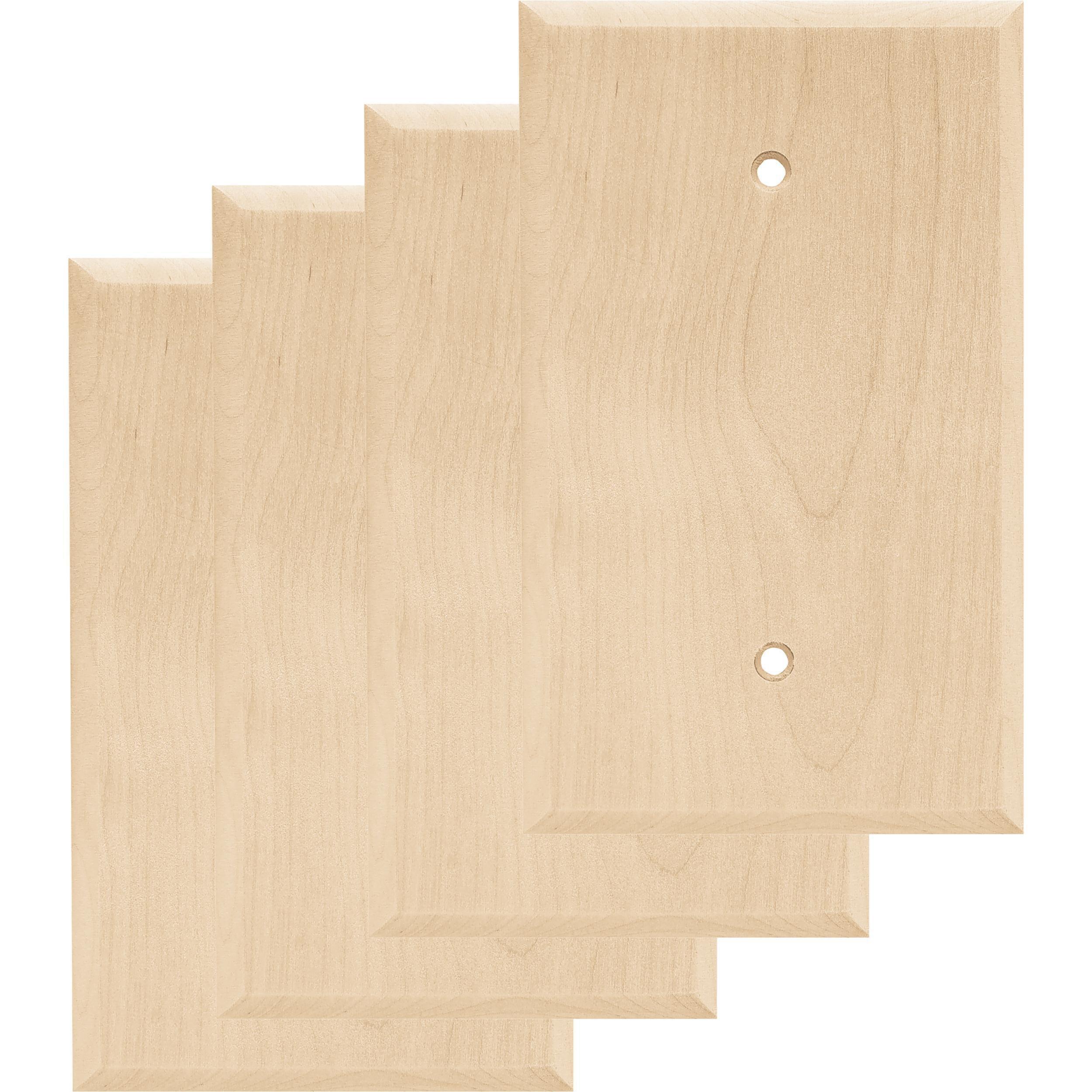 Liberty 64662 Unfinished Wood Single Blank Wall Plate Cover