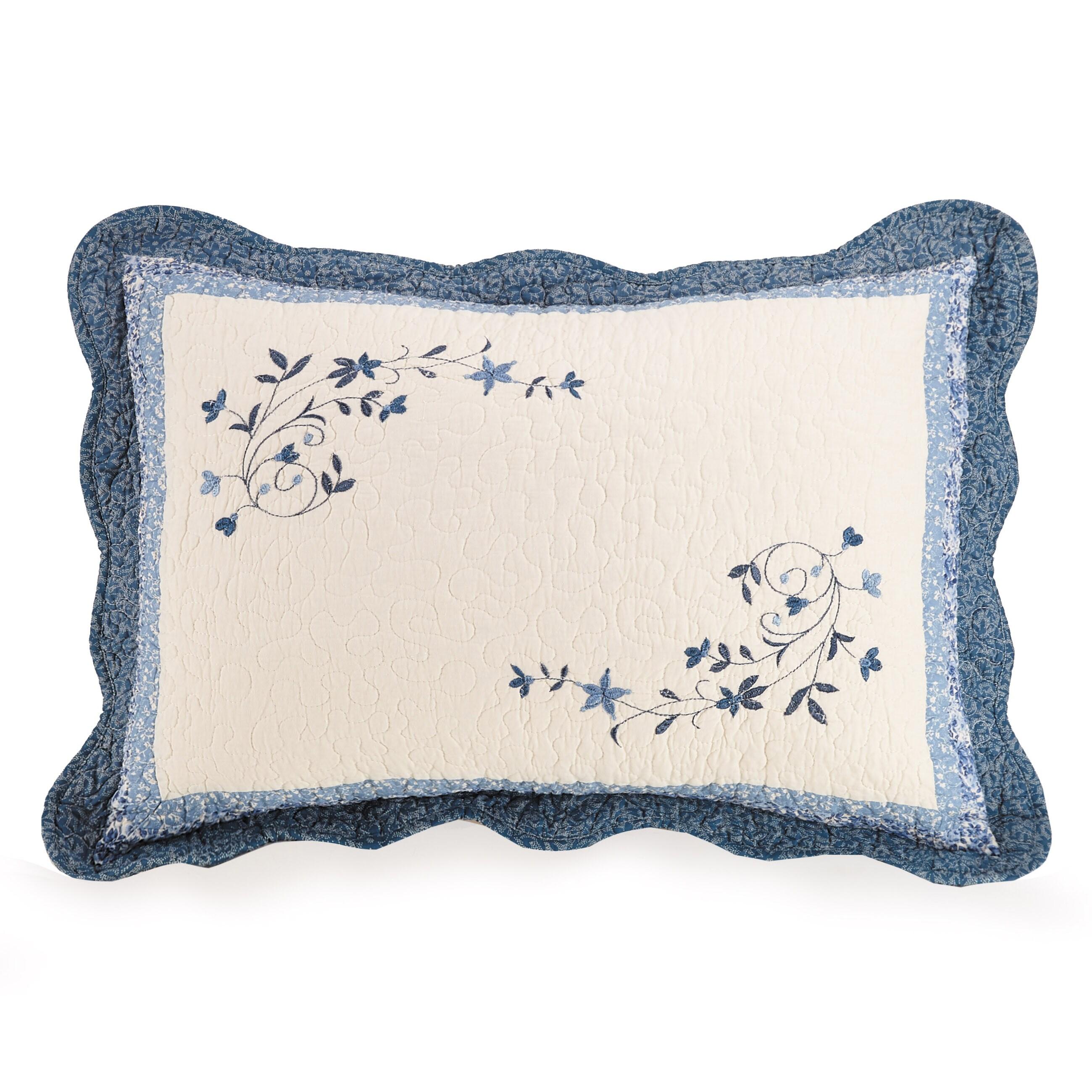 Modern Heirloom Charlotte Sham - Blue