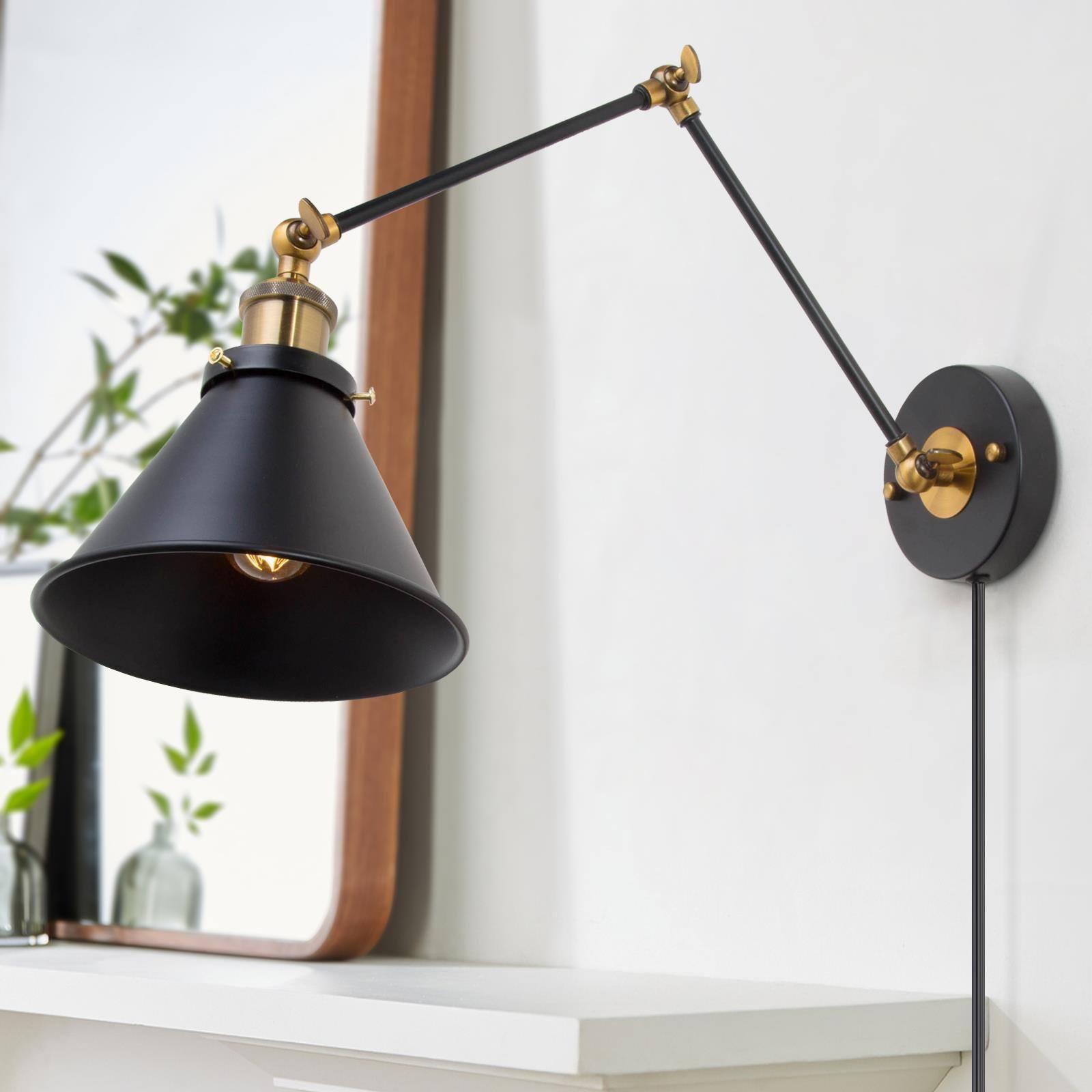 7.3-in W 1-Light Black Modern/Contemporary LED Wall Sconce for Dressing Room, Powder Room