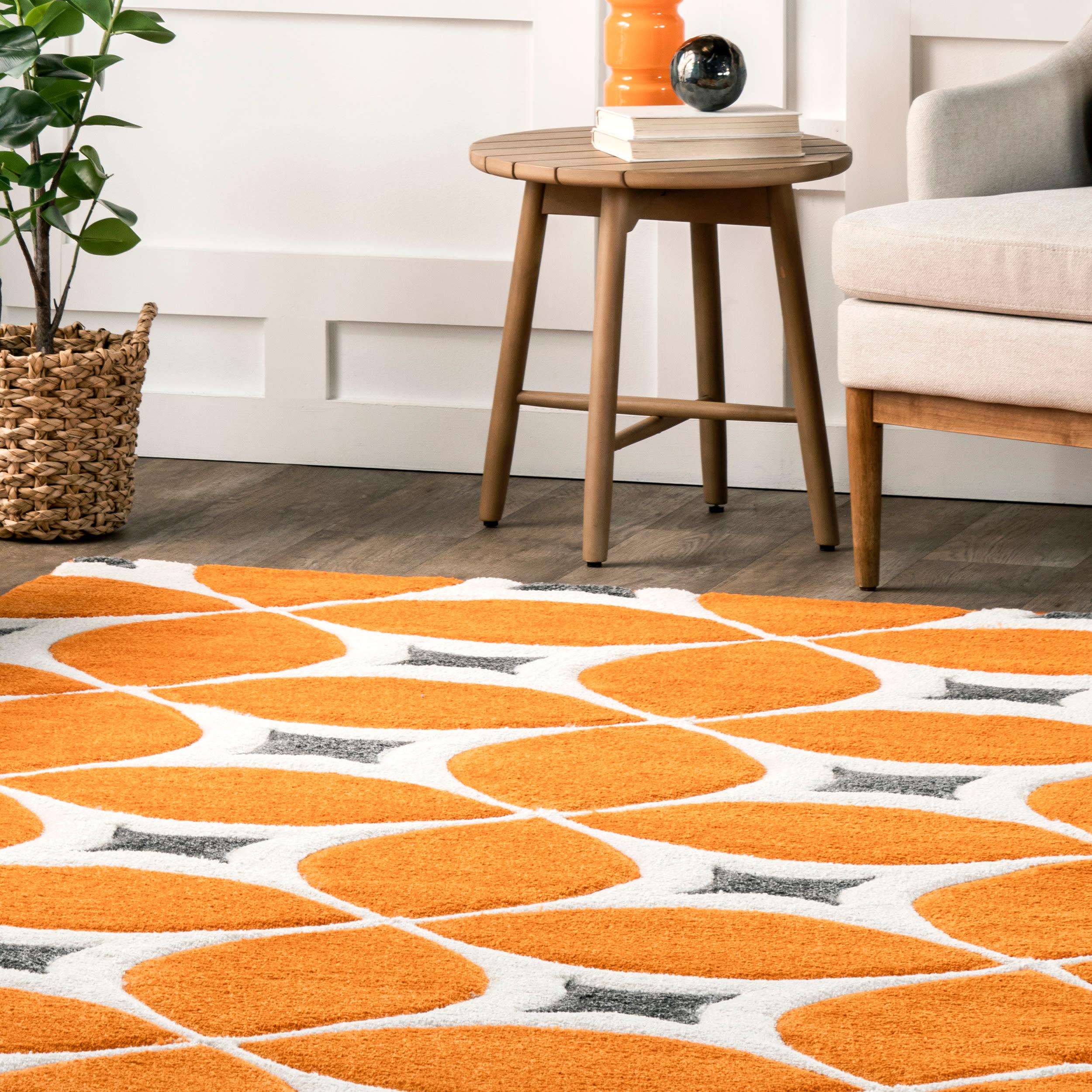 nuLOOM Gabriela Contemporary Accent Rug, 3' x 5', Deep Orange