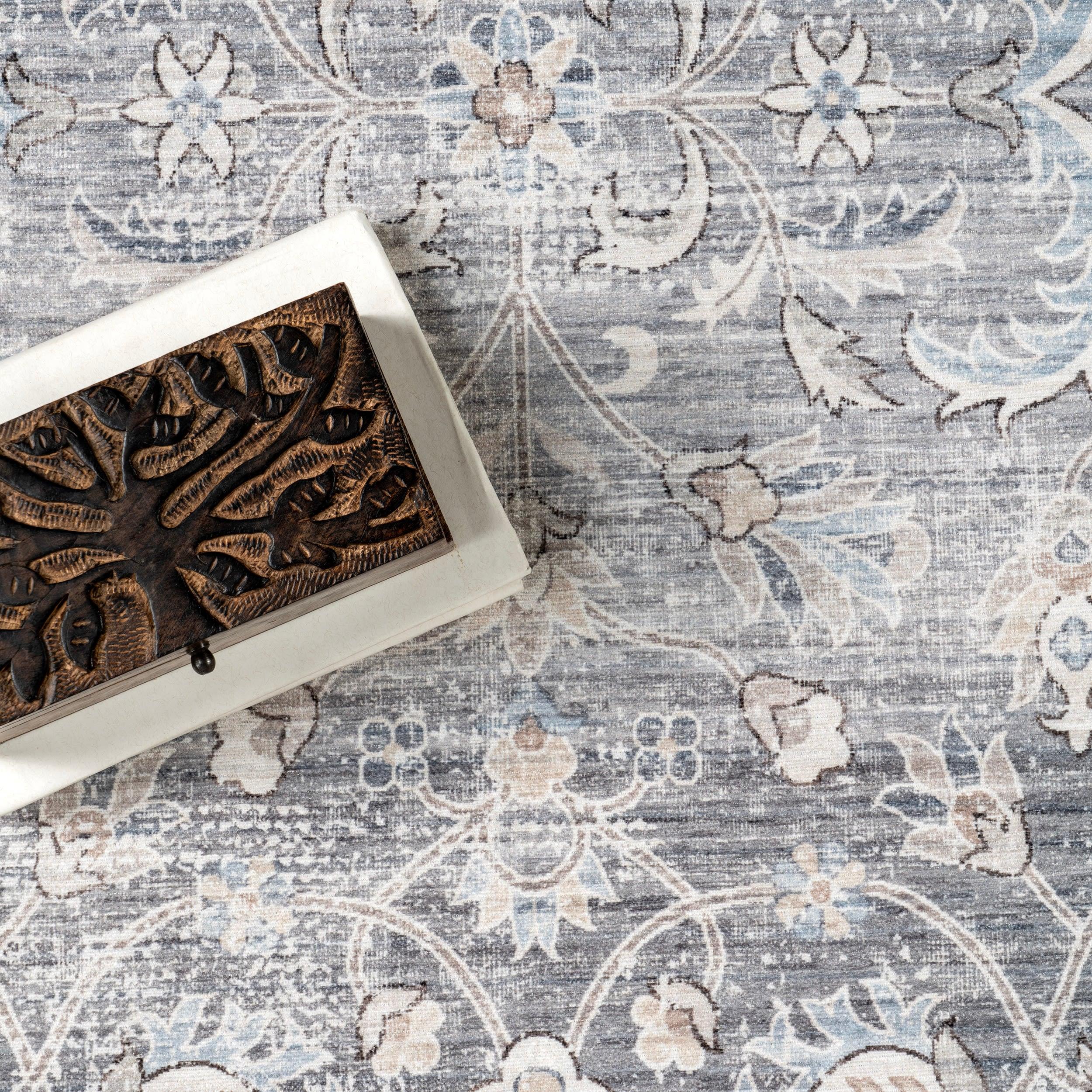 Ophelia & Co. Delmore Power Loom Gray Rug