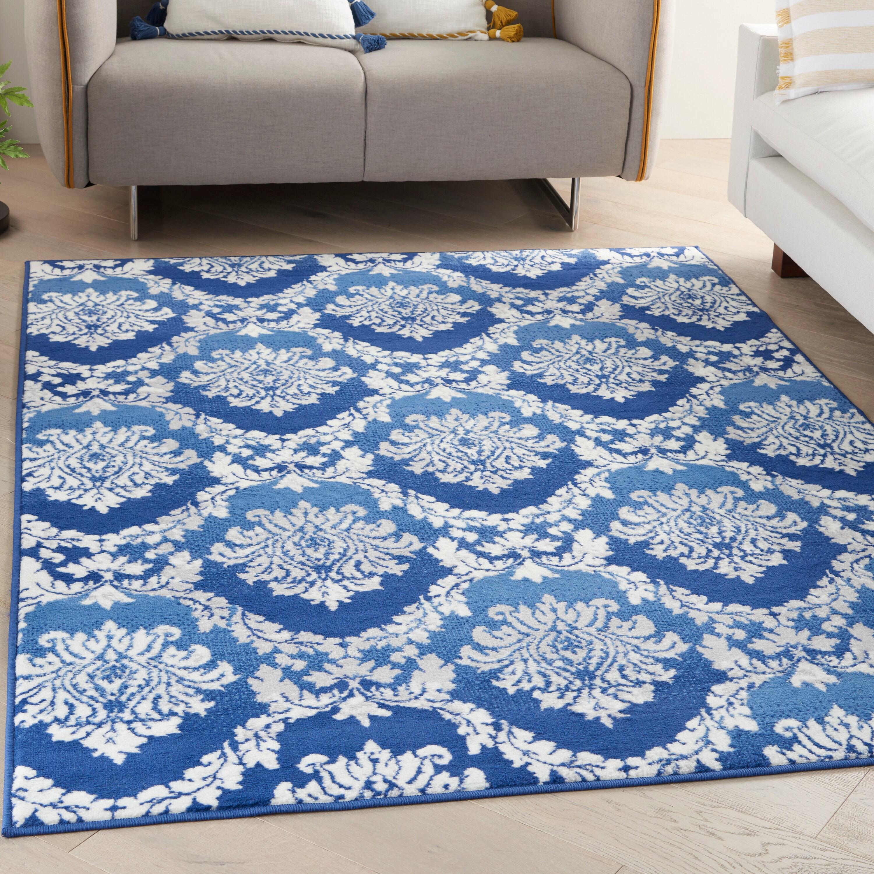 Nourison Whimsicle WHS01 Indoor only Area Rug - Blue 6' x 9'