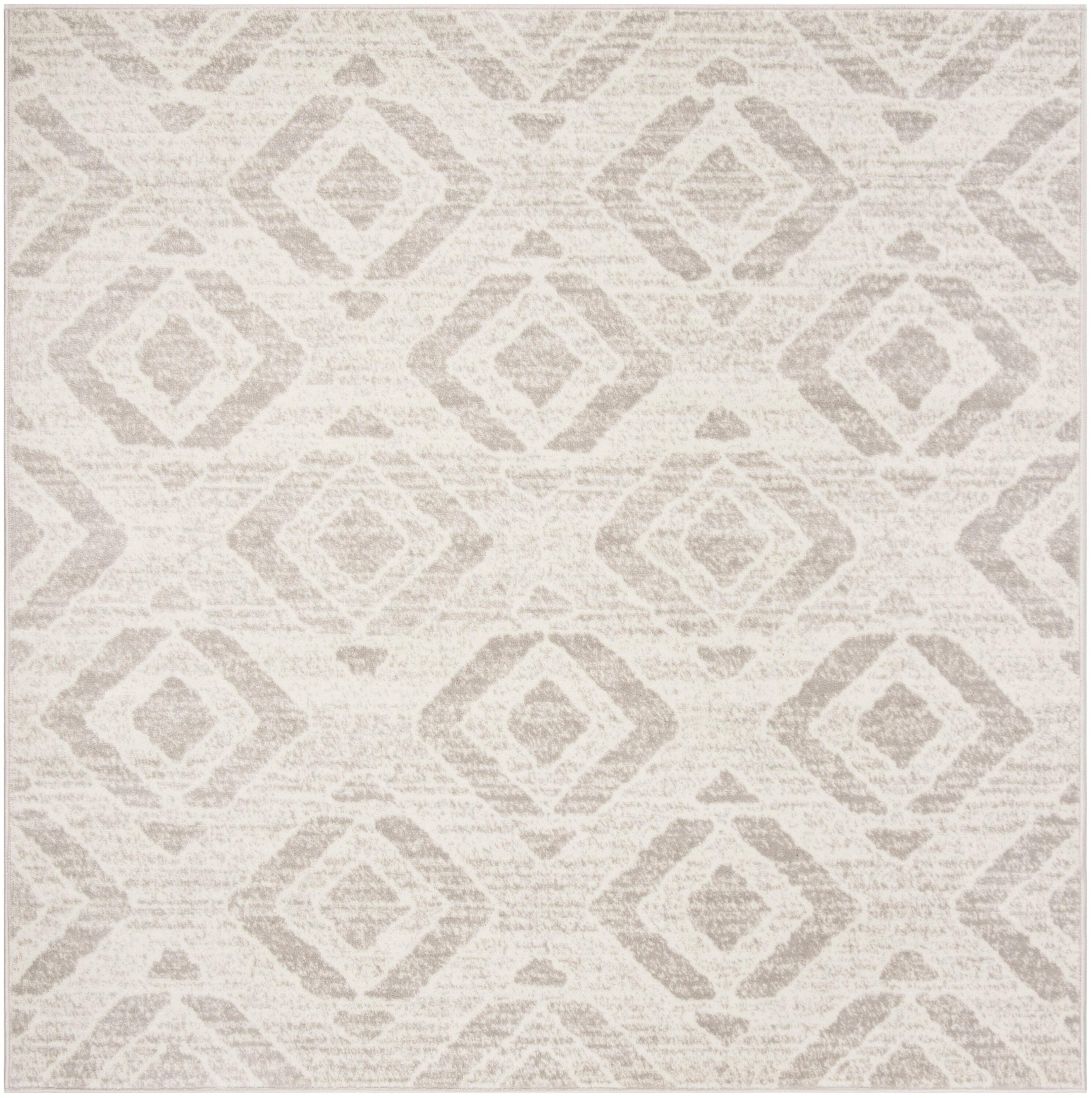 Skyler SKY190 Power Loomed Indoor Area Rug - Ivory/Grey - 6'7"x6'7" - Safavieh.