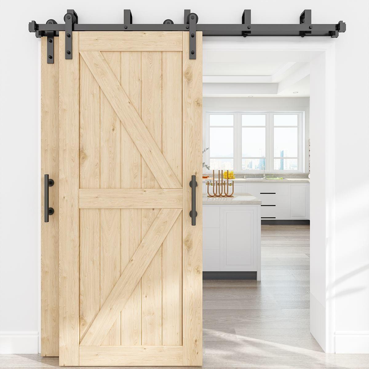 Double Bypass Barn Door Hardware Kit