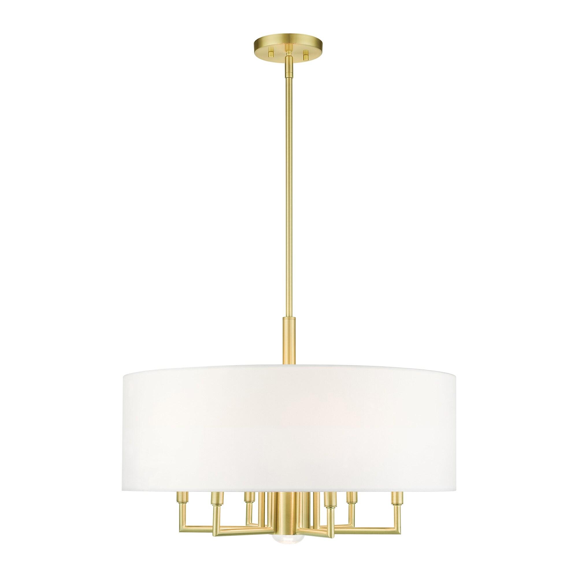 Moonlighter 7 Light Metal Dimmable Drum Chandelier