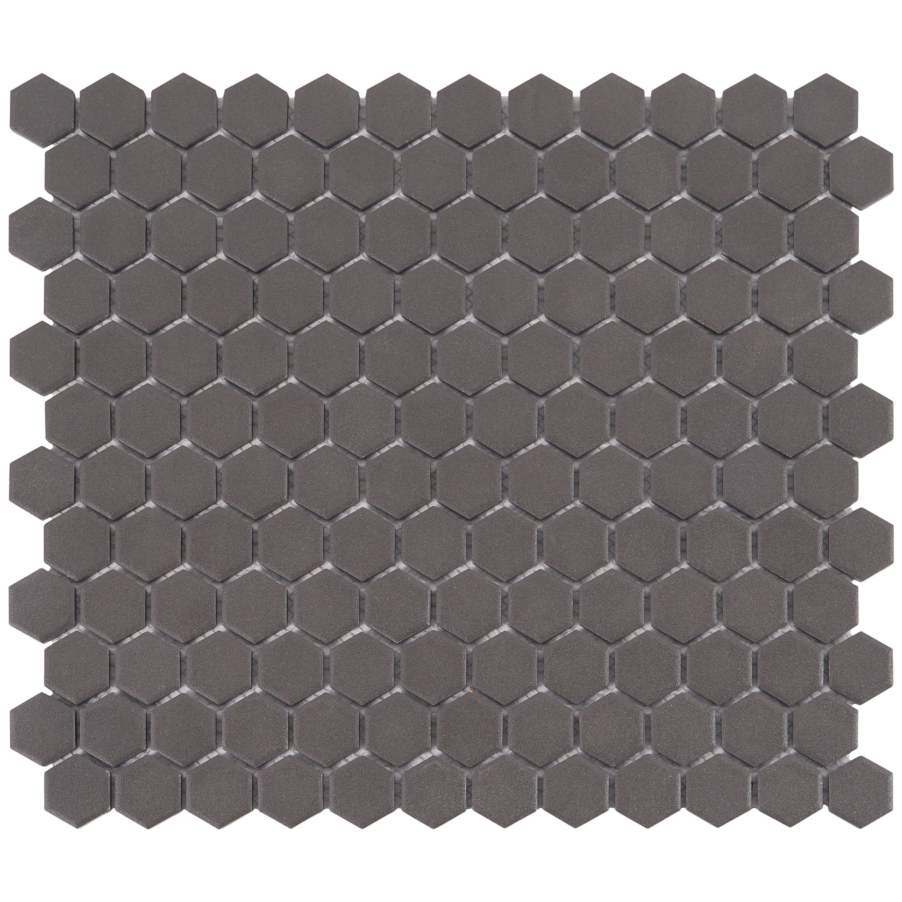 Slim 10.23" x 11.81" Matte Porcelain Floor and Wall Mosaic Tile