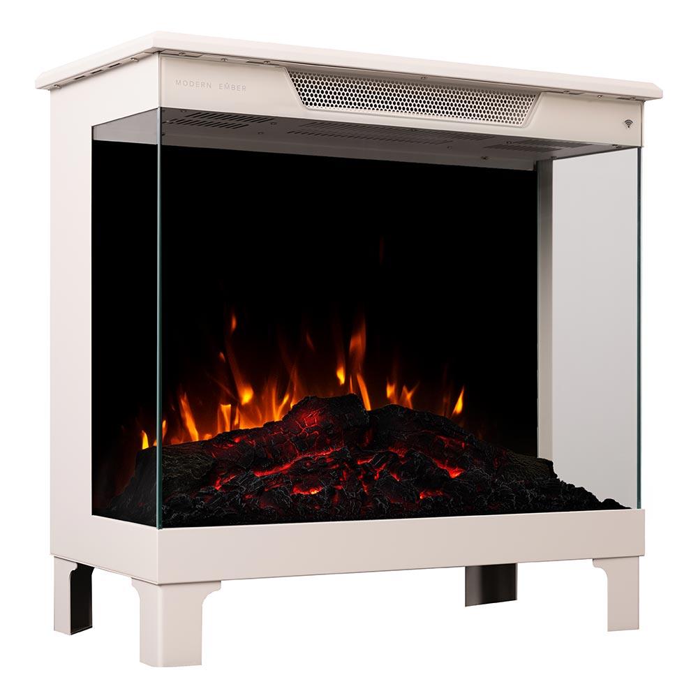 Modern Ember Skyline Smart 3-SidedElectric Fireplace Stove Heater