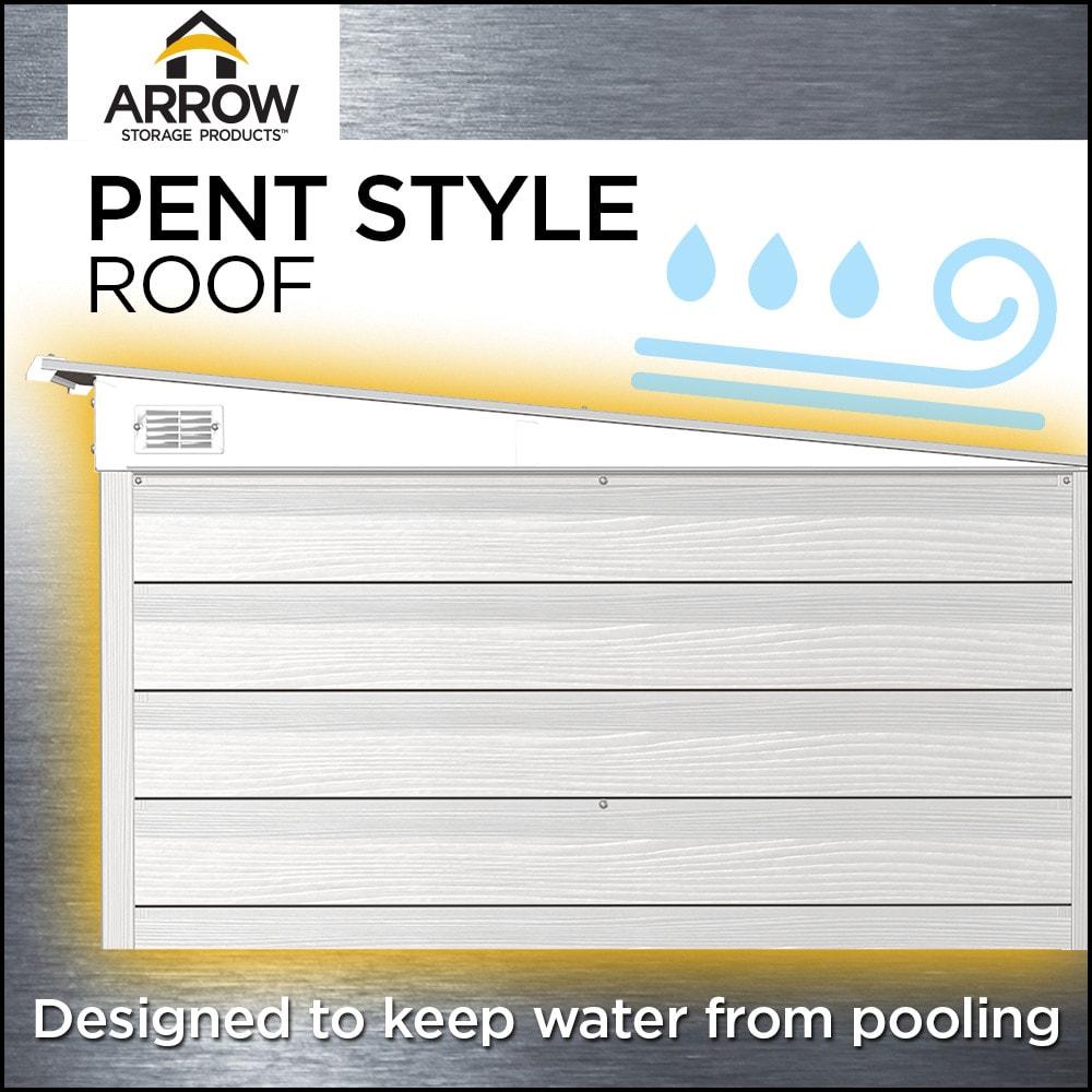 Arrow 6 ft. W x 4 ft. D Steel Horizontal Storage Shed