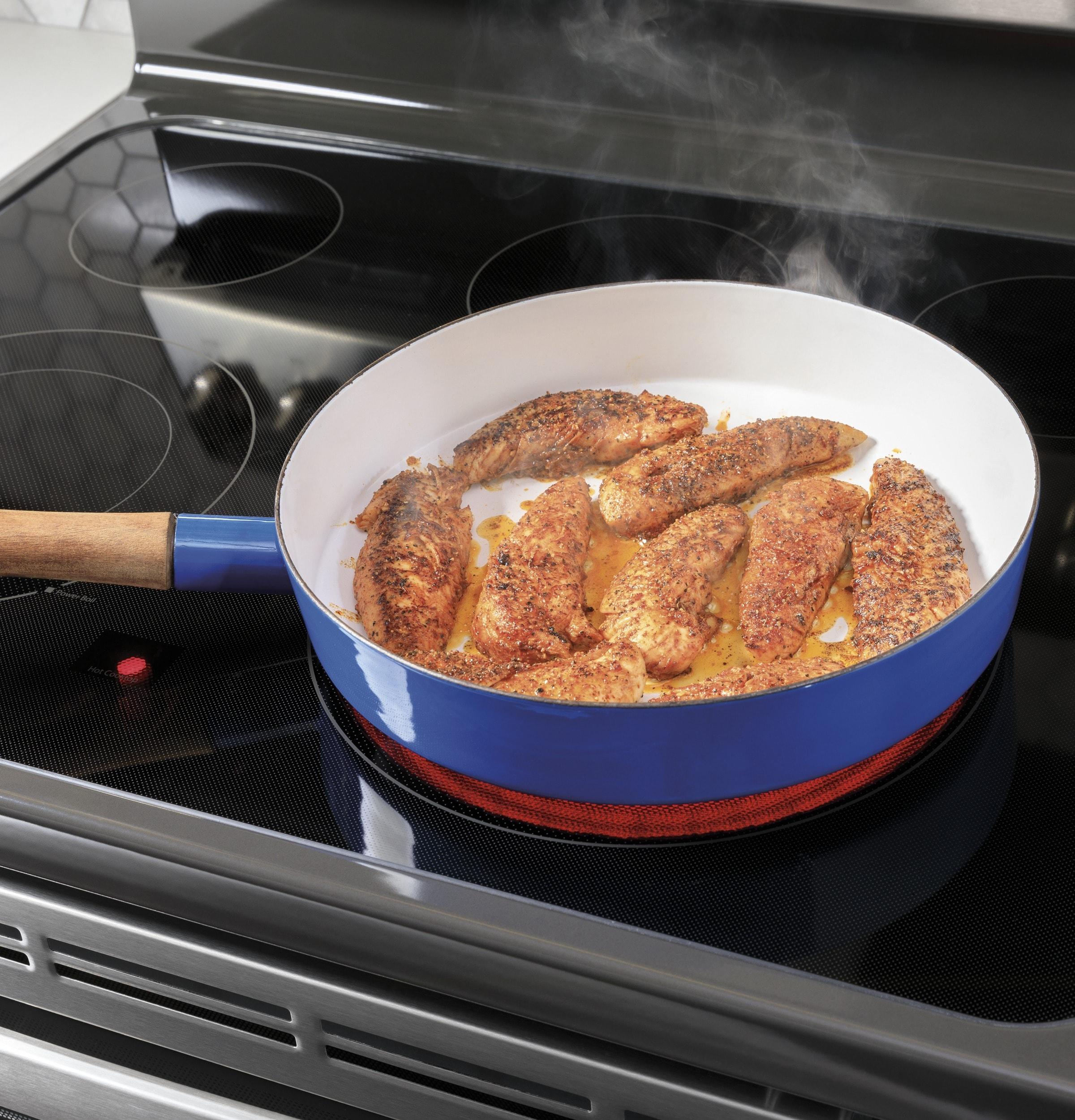 GE Appliances 30" 6.6 cu. ft. Freestanding Electric Range with 5 Elements and Convection Oven