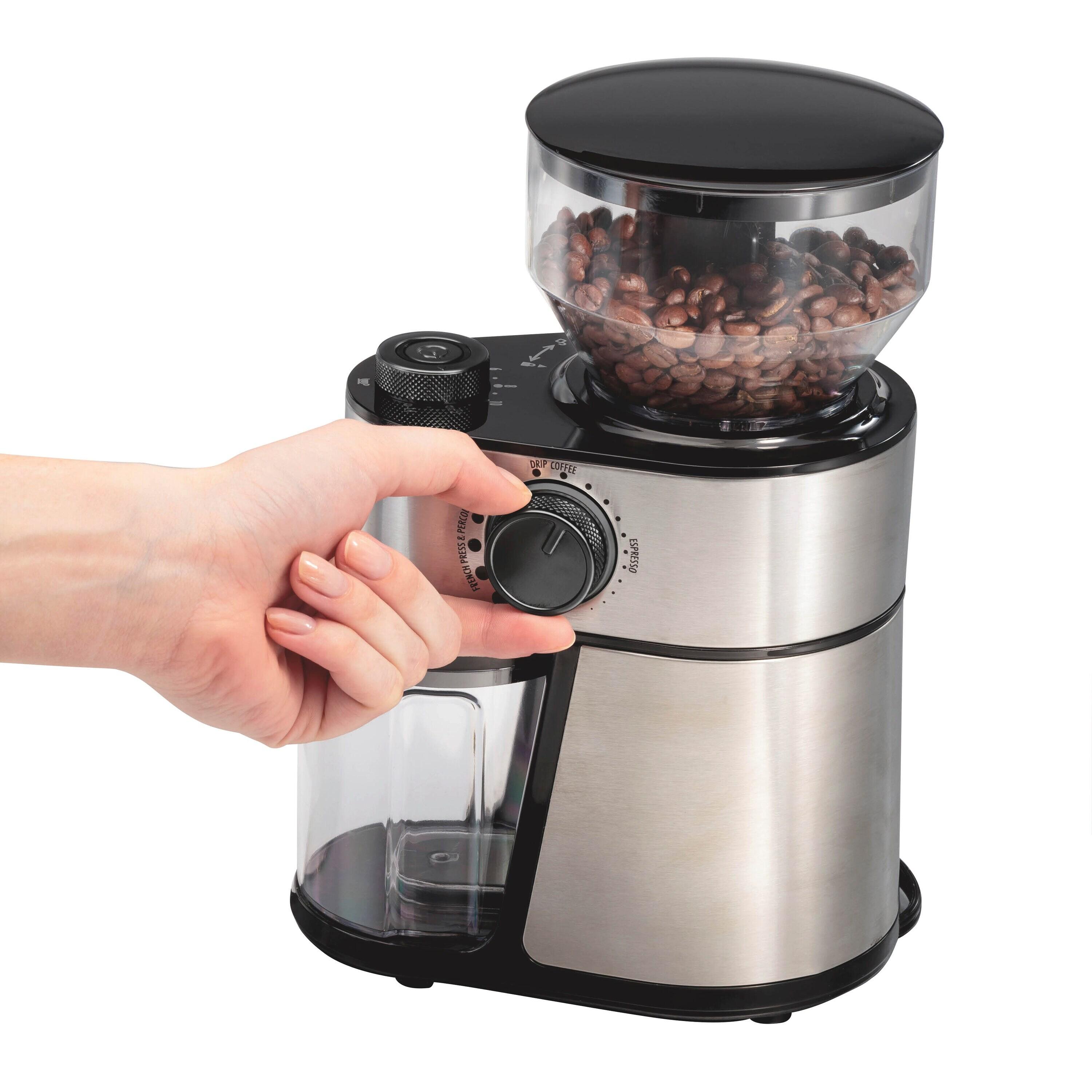 Hamilton Beach® Burr Coffee Grinder Stainless Steel Housing