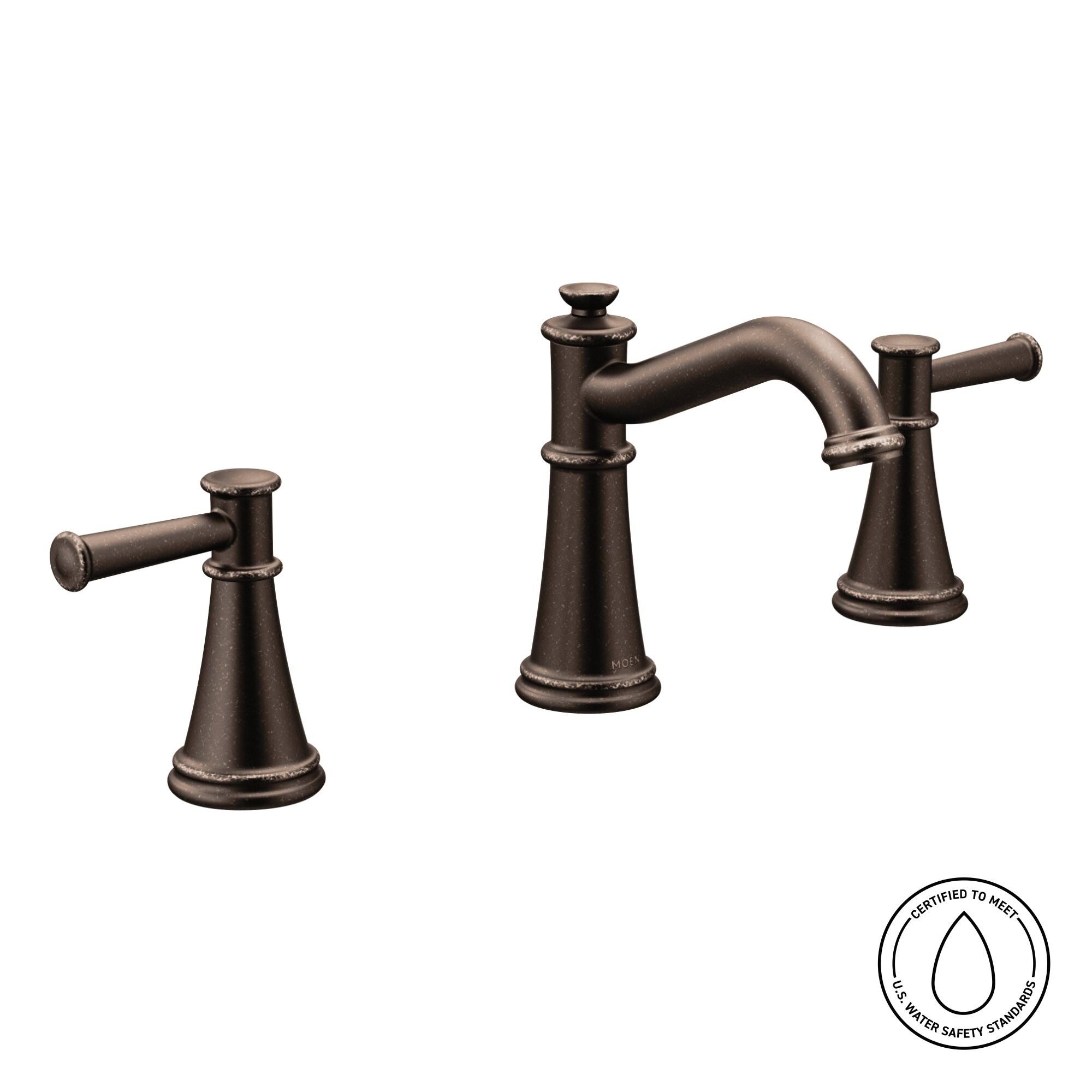 Moen Belfield Two Handle 8 in. Widespread Bathroom Faucet Trim Kit, Valve Required
