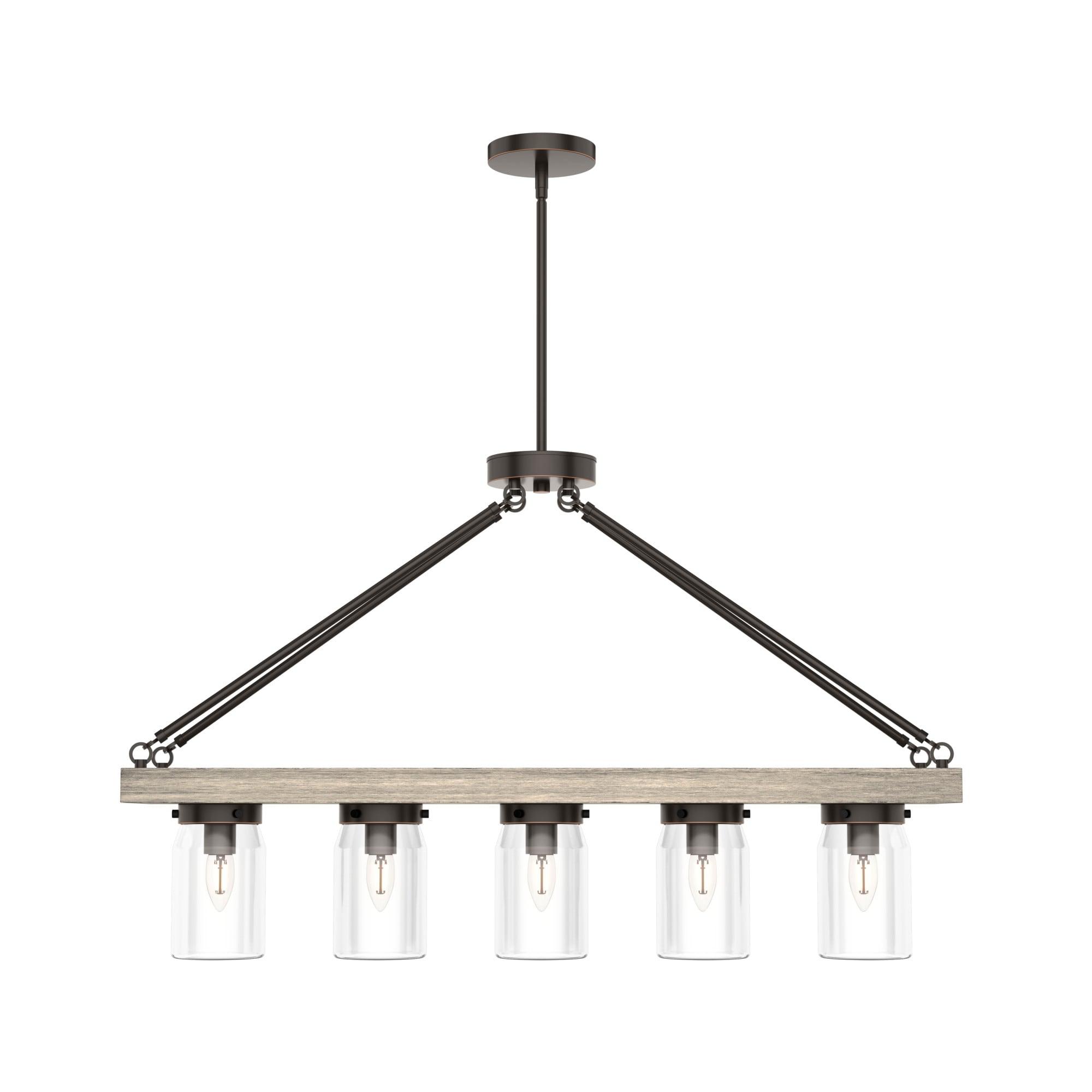Hunter Fan Devon Park 5 - Light Kitchen Island Linear Pendant