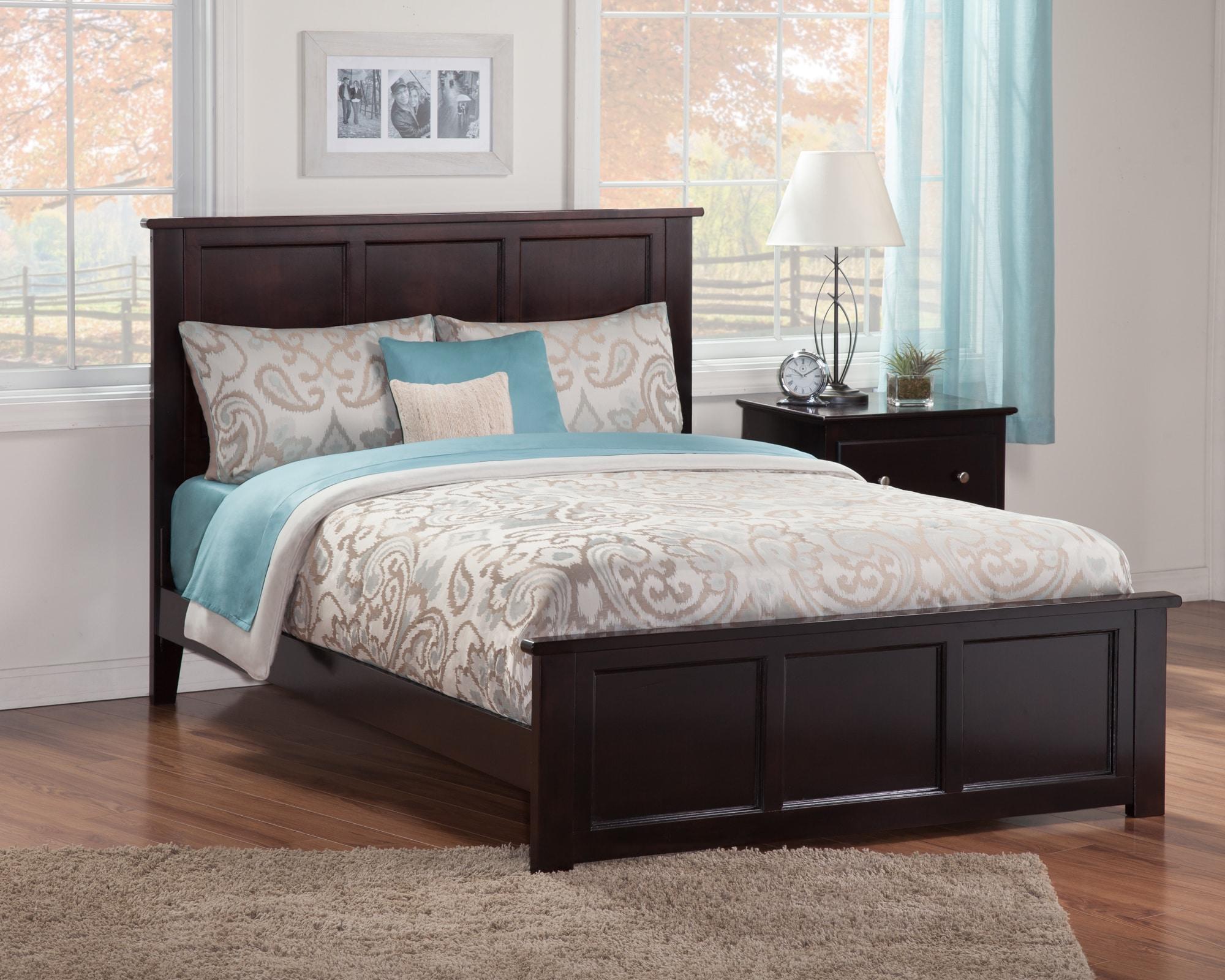 Madison Solid Wood Low Profile Platform Bed with Matching Footboard