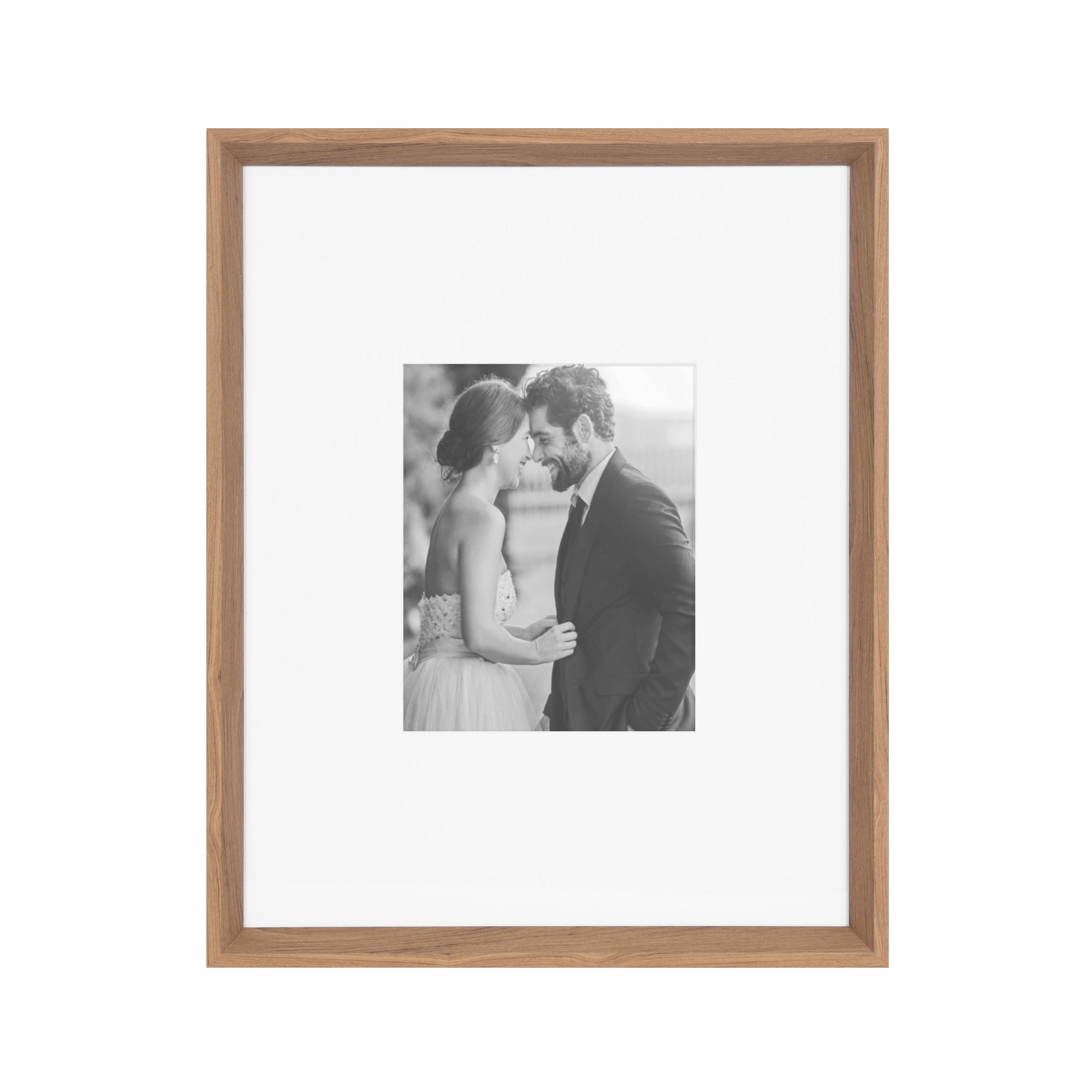 Kate & Laurel All Things Decor (Set of 3) 16"x20" Matted to 8"x10" Calter Modern Wall Picture Frames Brown: Gallery Wall Set