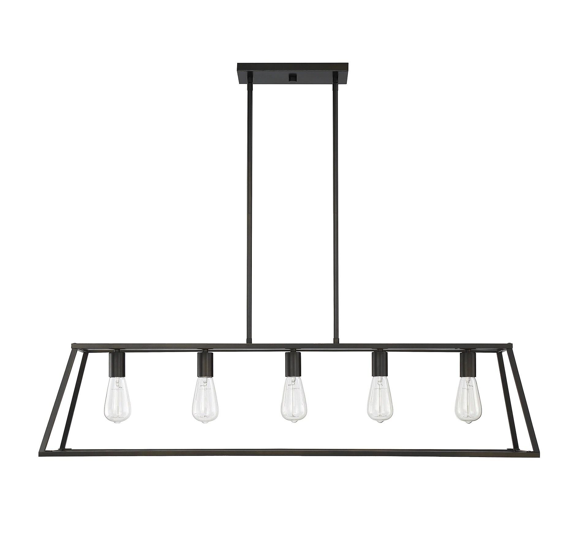 Clare 5 Light Metal Dimmable Kitchen Island Chandelier