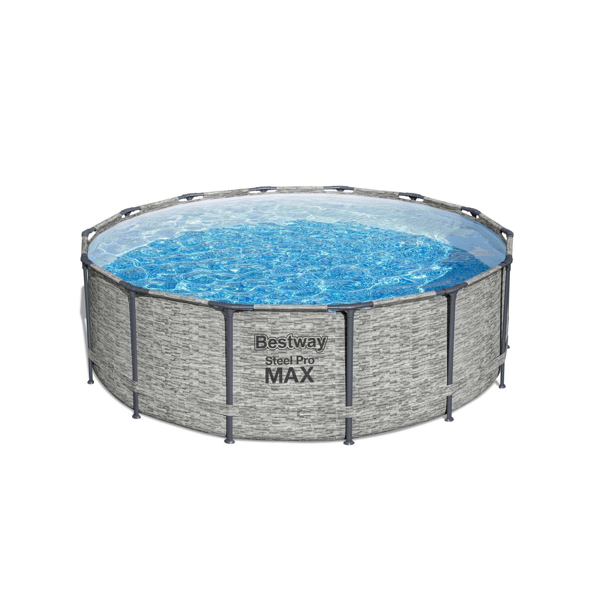 Bestway Steel Pro MAX 14' x 48" Round Above Ground Swimming Pool Set