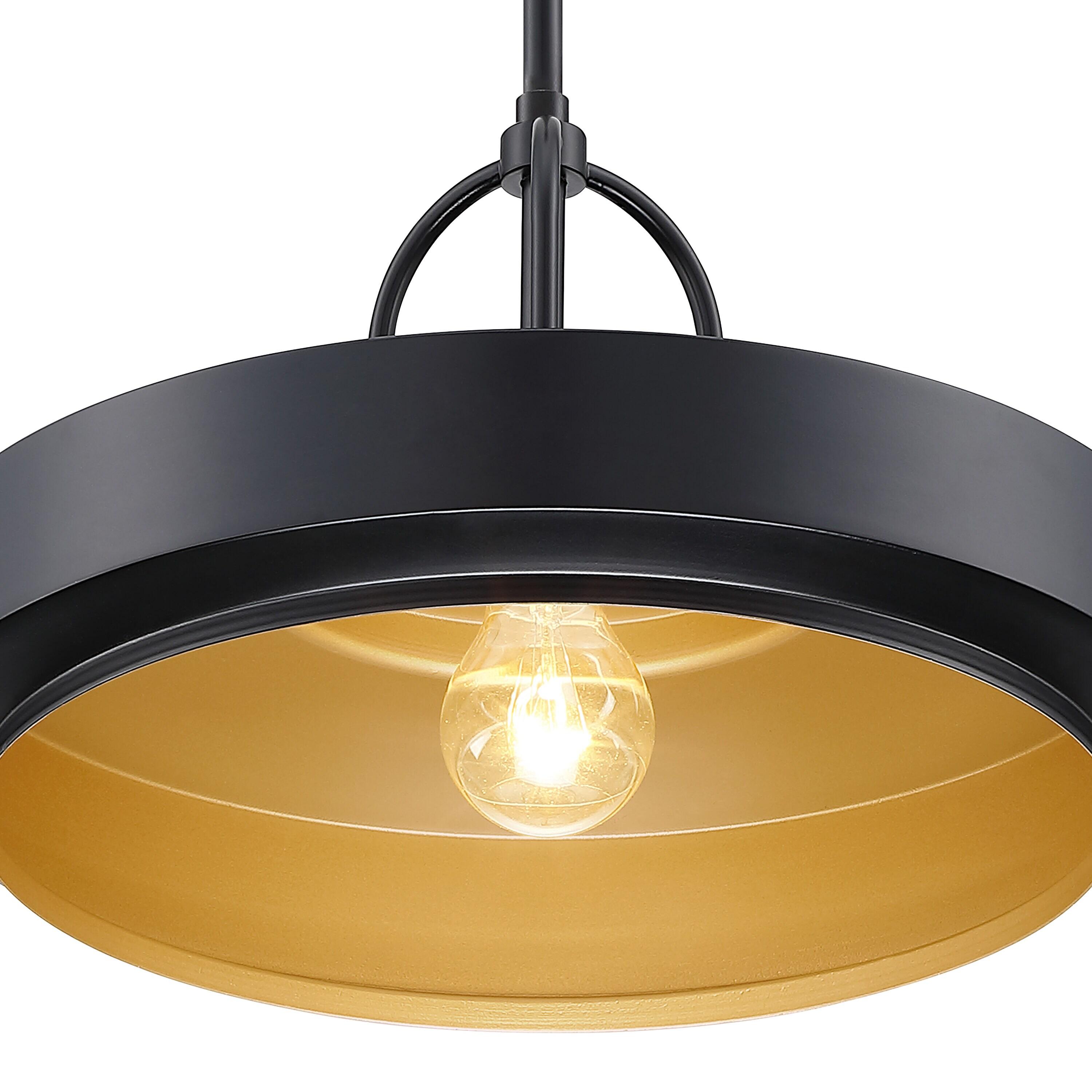 Designers Fountain Odea 14 inch 1-Light Matte Black Transitional Pendant Light, D295M-14P-MB