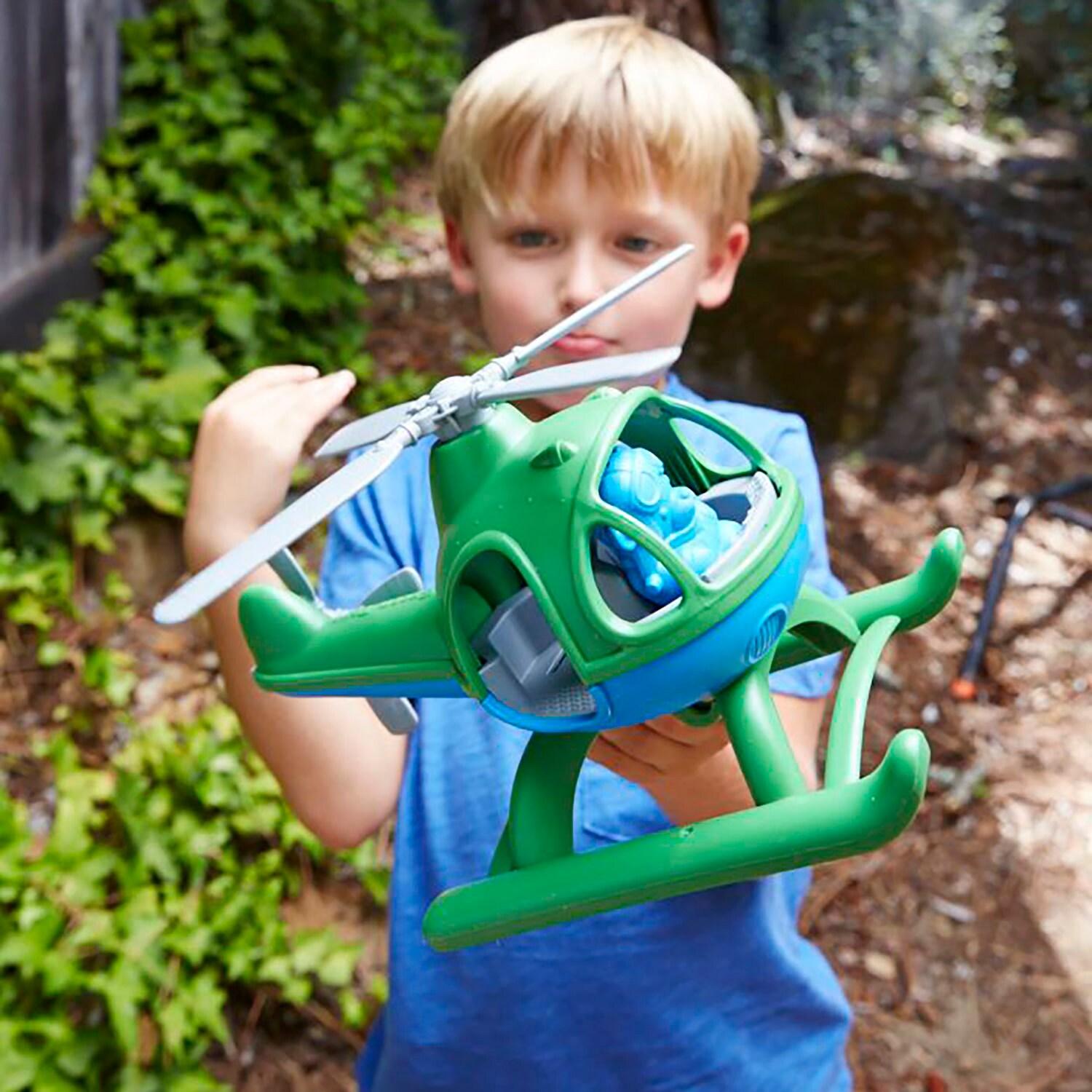 Green Toys Helicopter, Green/Blue