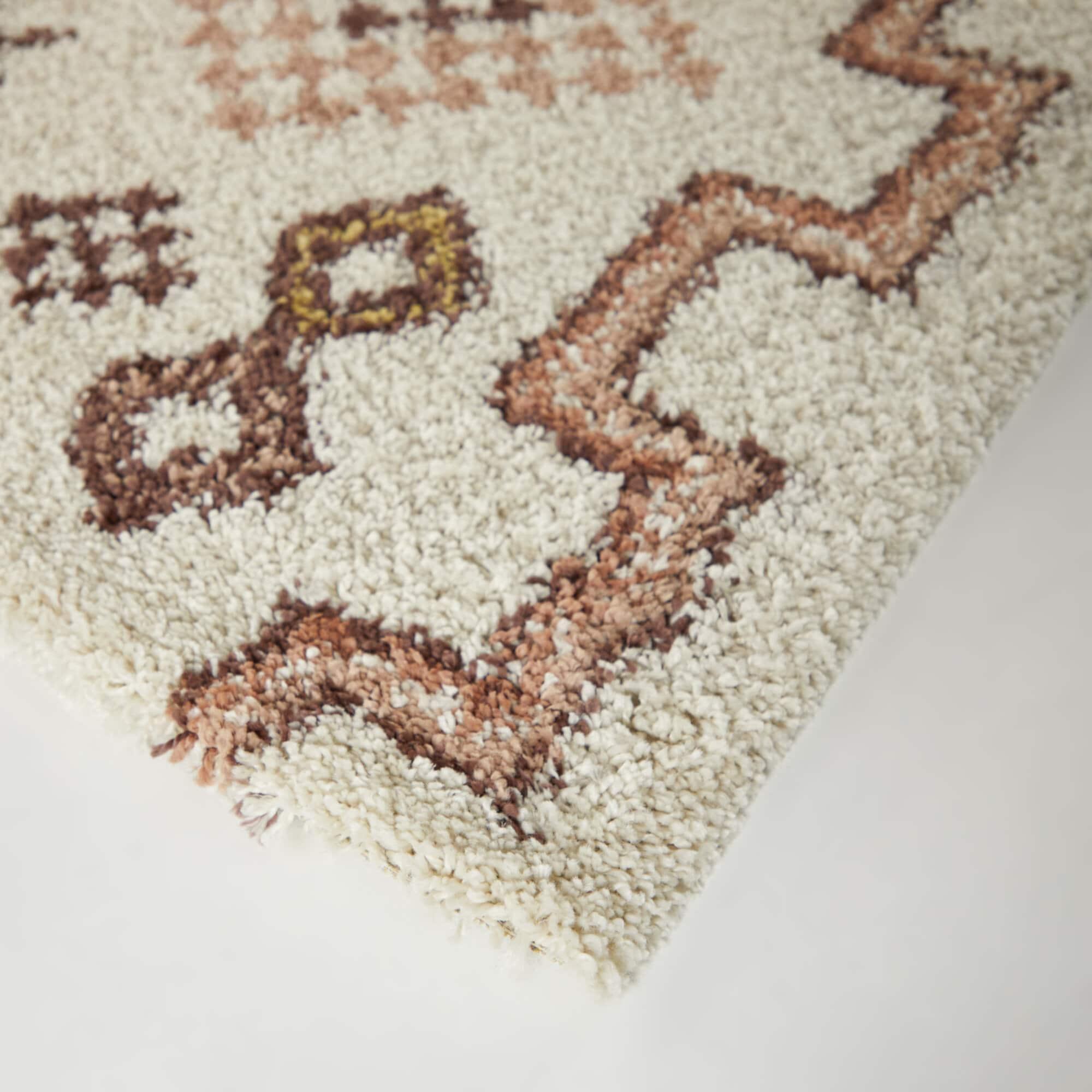 Balta Rugs 5'3"x7' Felipe Kids' Area Rug Orange: Geometric Tribal Design, Fade & Stain-Resistant, High Pile