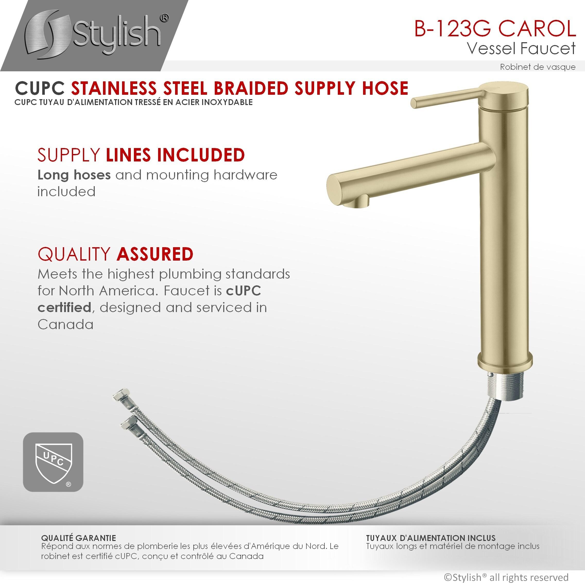 Stylish Aura Carol One-Handle Vessel Bathroom Faucet