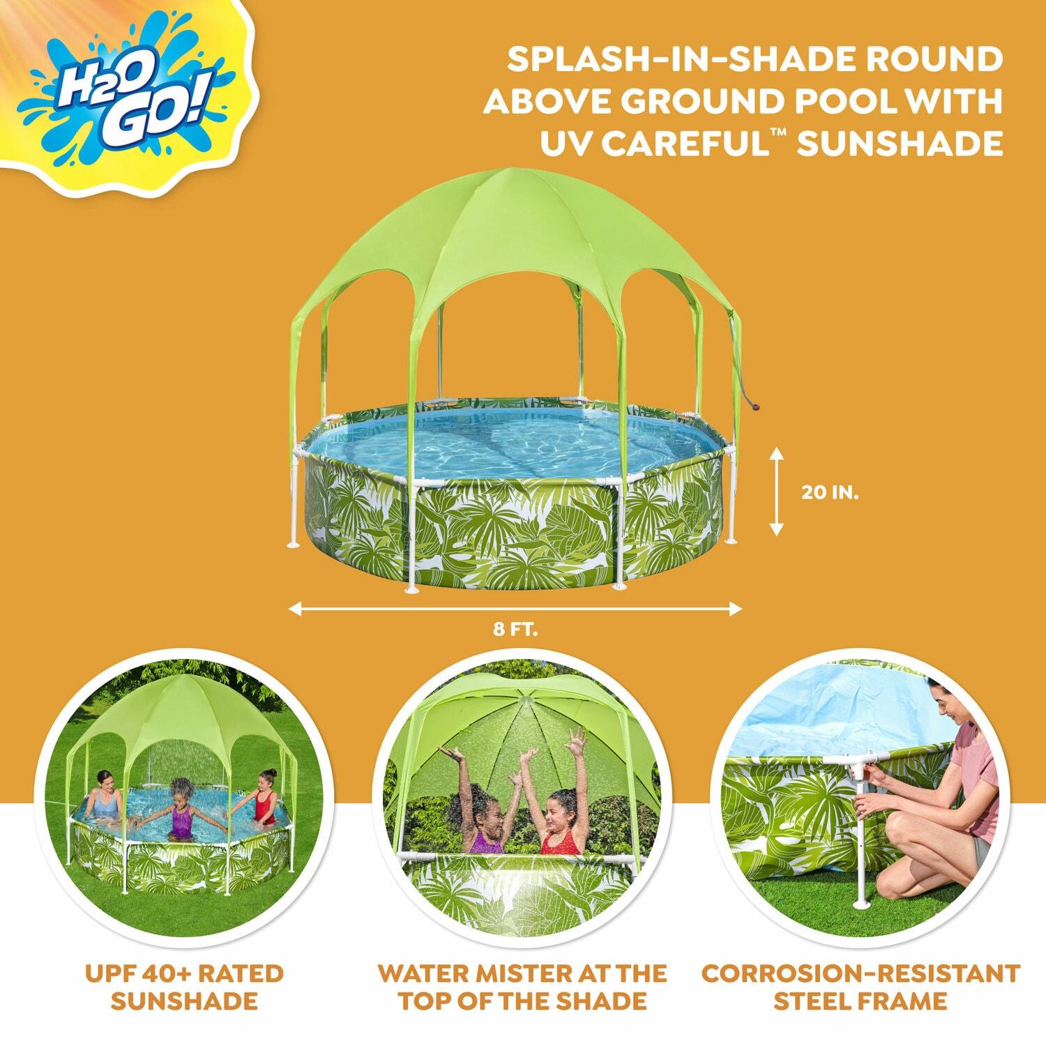 Bestway Bestway: H2OGO! Splash-In-Shade Play Pool - 8' x 20", Kids Pool