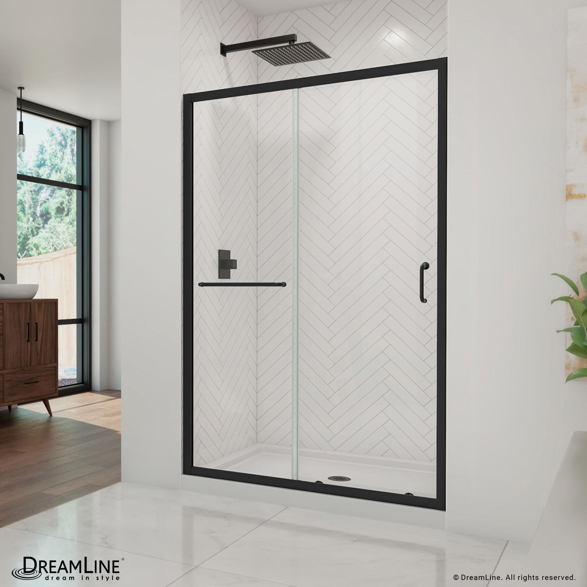 Infinity-Z 48" x 74.75" Clear Sliding Shower Door