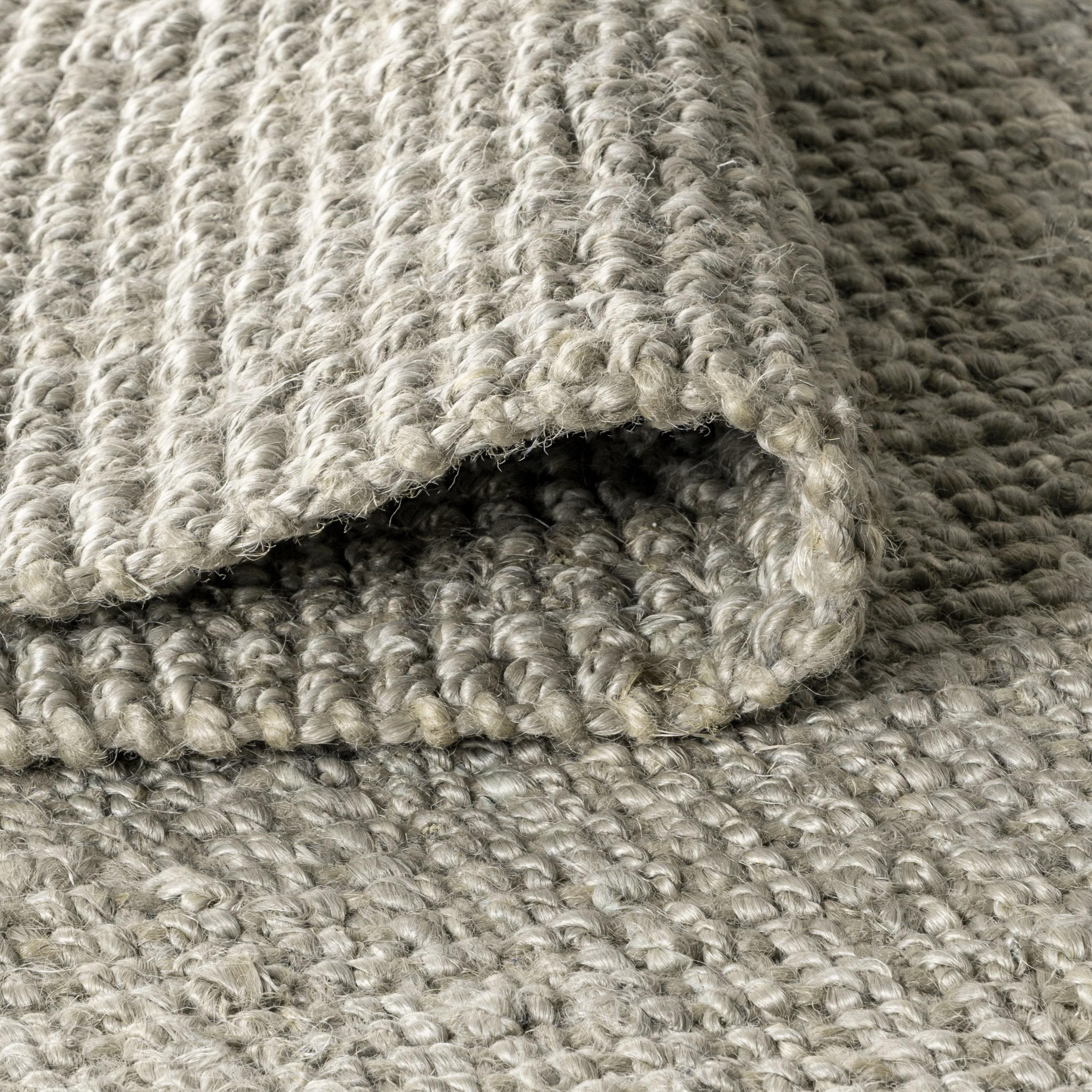 3'x5' Pata Hand Woven Chunky Jute Area Rug, Gray - JONATHAN Y