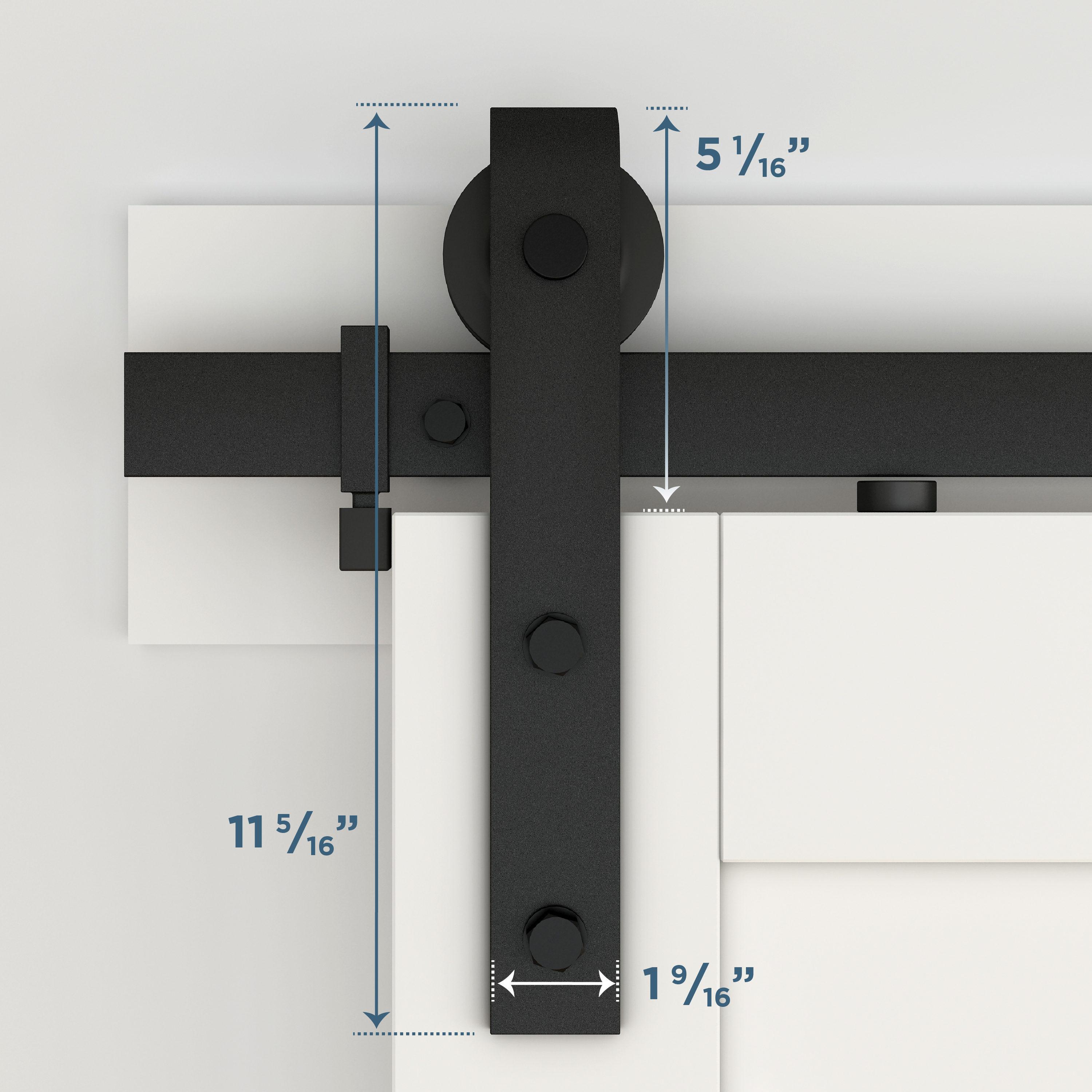 National Hardware Standard Single Barn Door Hardware Kit