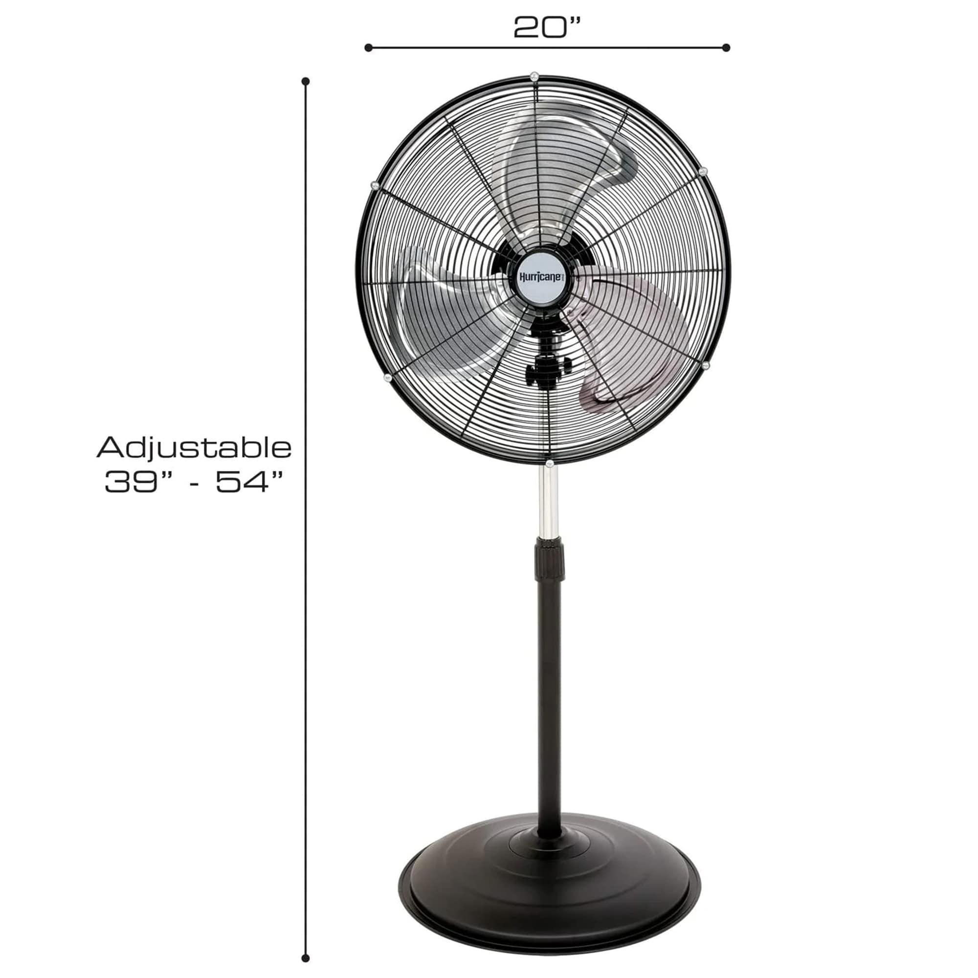 Hurricane Pro 3 Adjustable Speed High Velocity Metal Box Fan