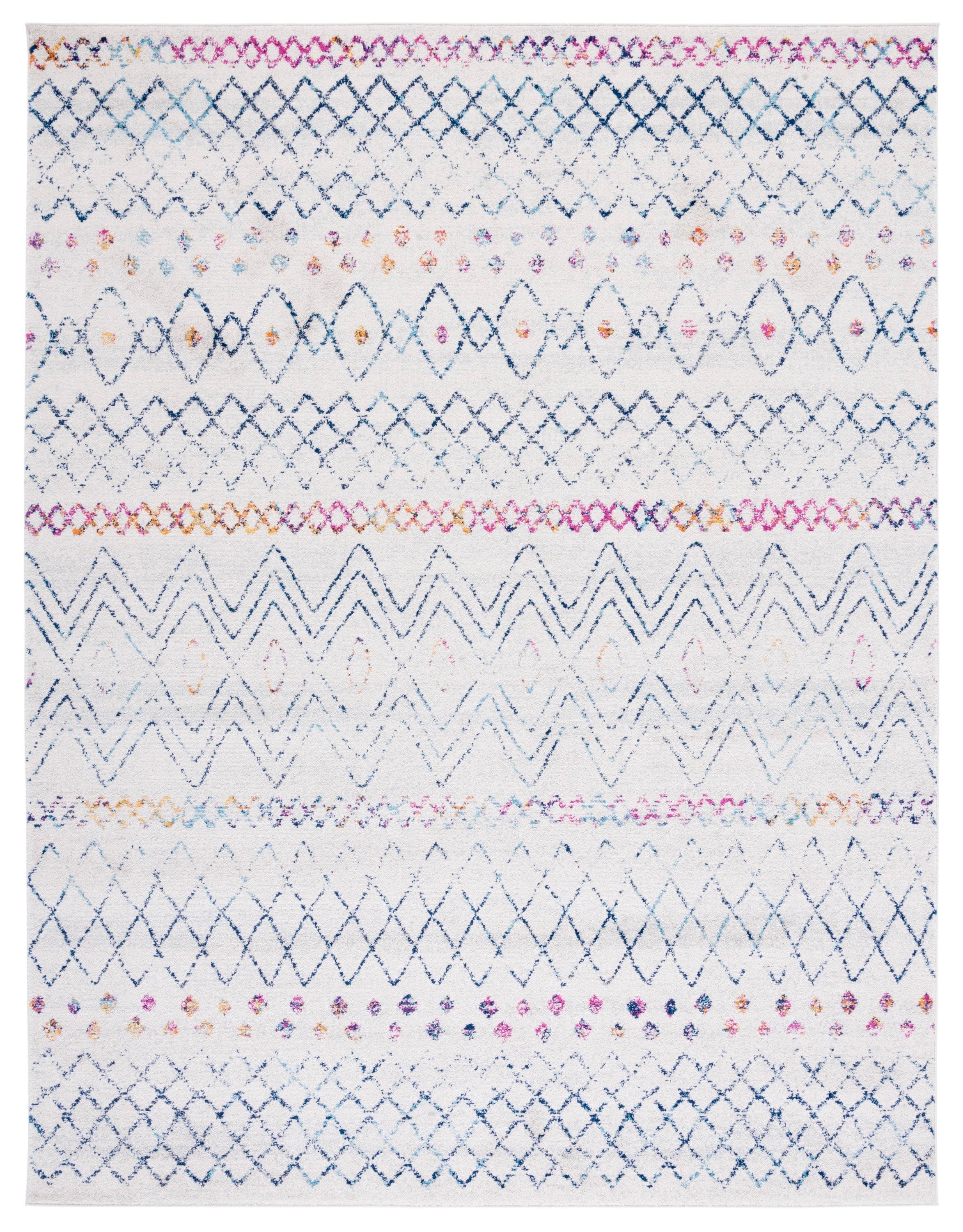 Madison 700 MAD798 Power Loomed Indoor Area Rug - Ivory/Dark Blue - 8'x10' - Safavieh