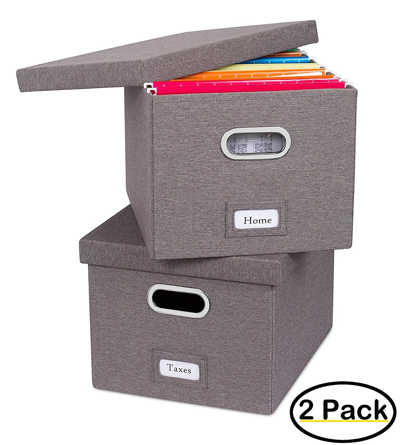 BirdRock Home Fabric Bin (Set of 2)