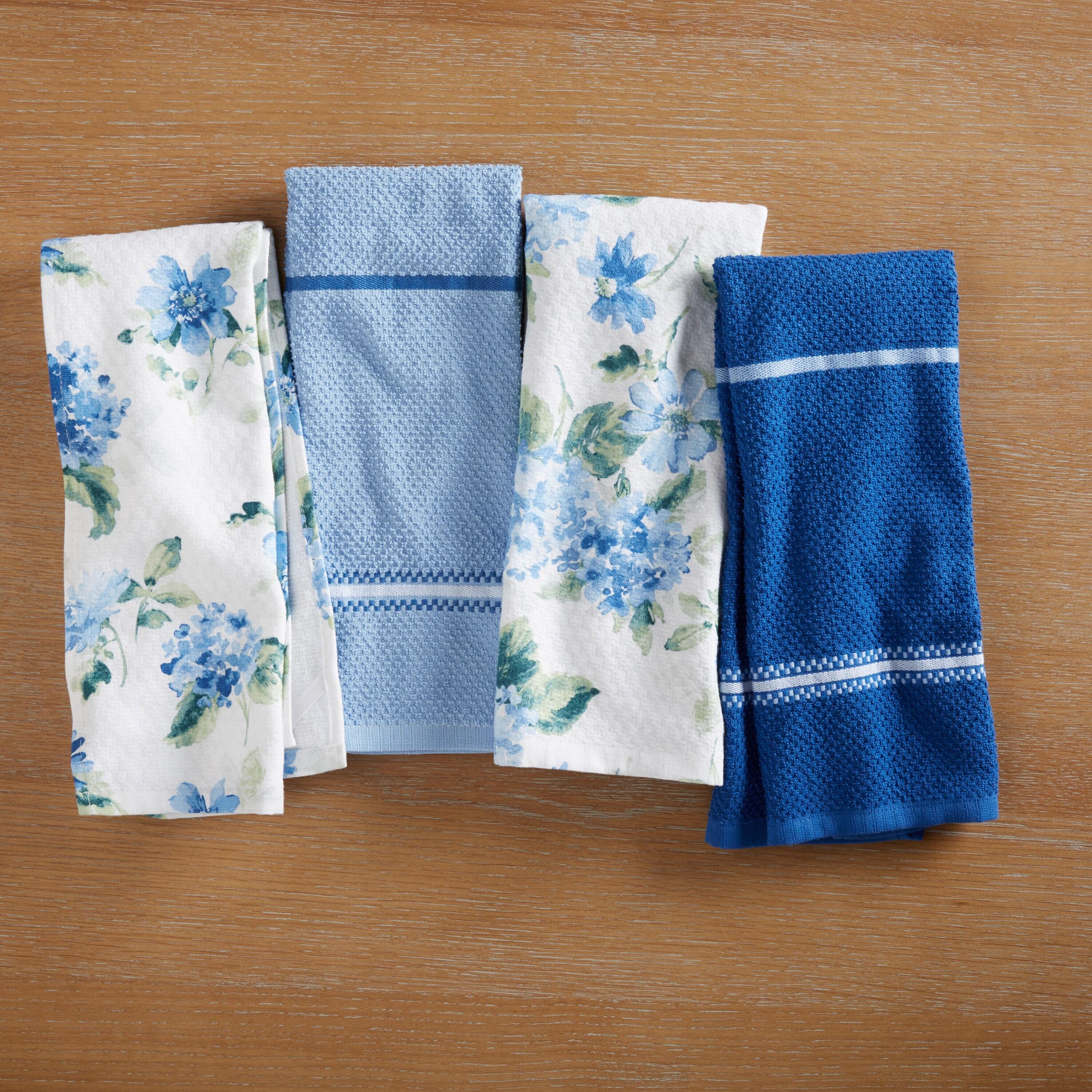 Martha Stewart Amber Floral Kitchen Towel Set 4-Pack