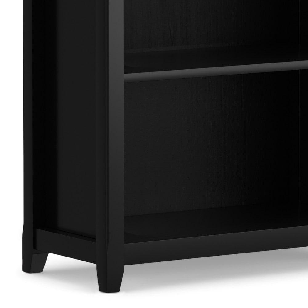 Simpli Home Amherst 30"W Solid Wood 5 Shelf Bookcase with Adjustable Shelves & Reviews | Wayfair