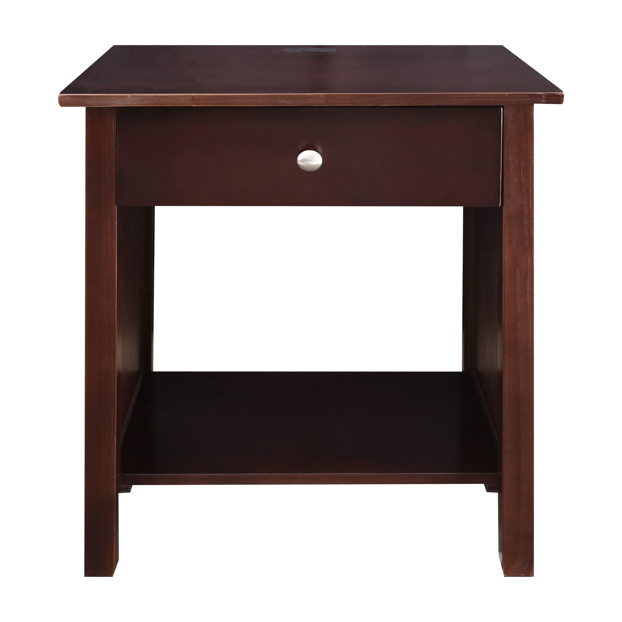 Vanderbilt Night Stand with USB Port, Espresso